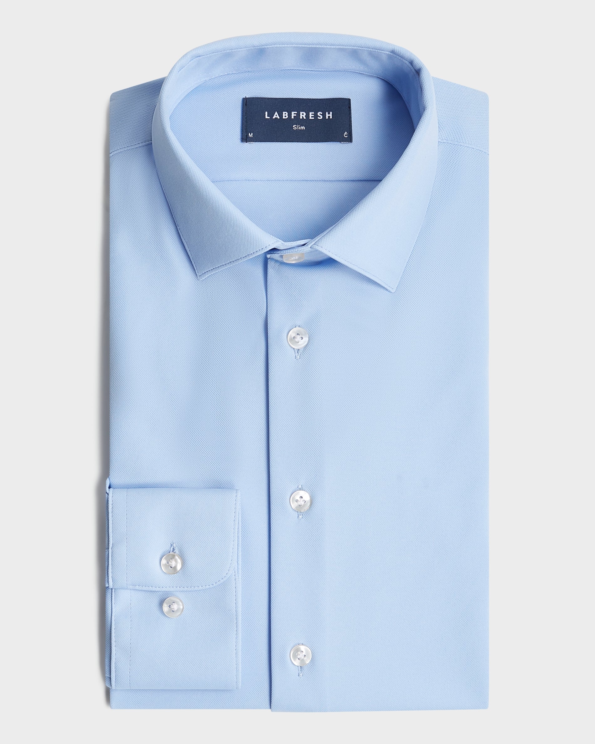 Prior Tech: Non-iron stretch shirt blue - Image 7