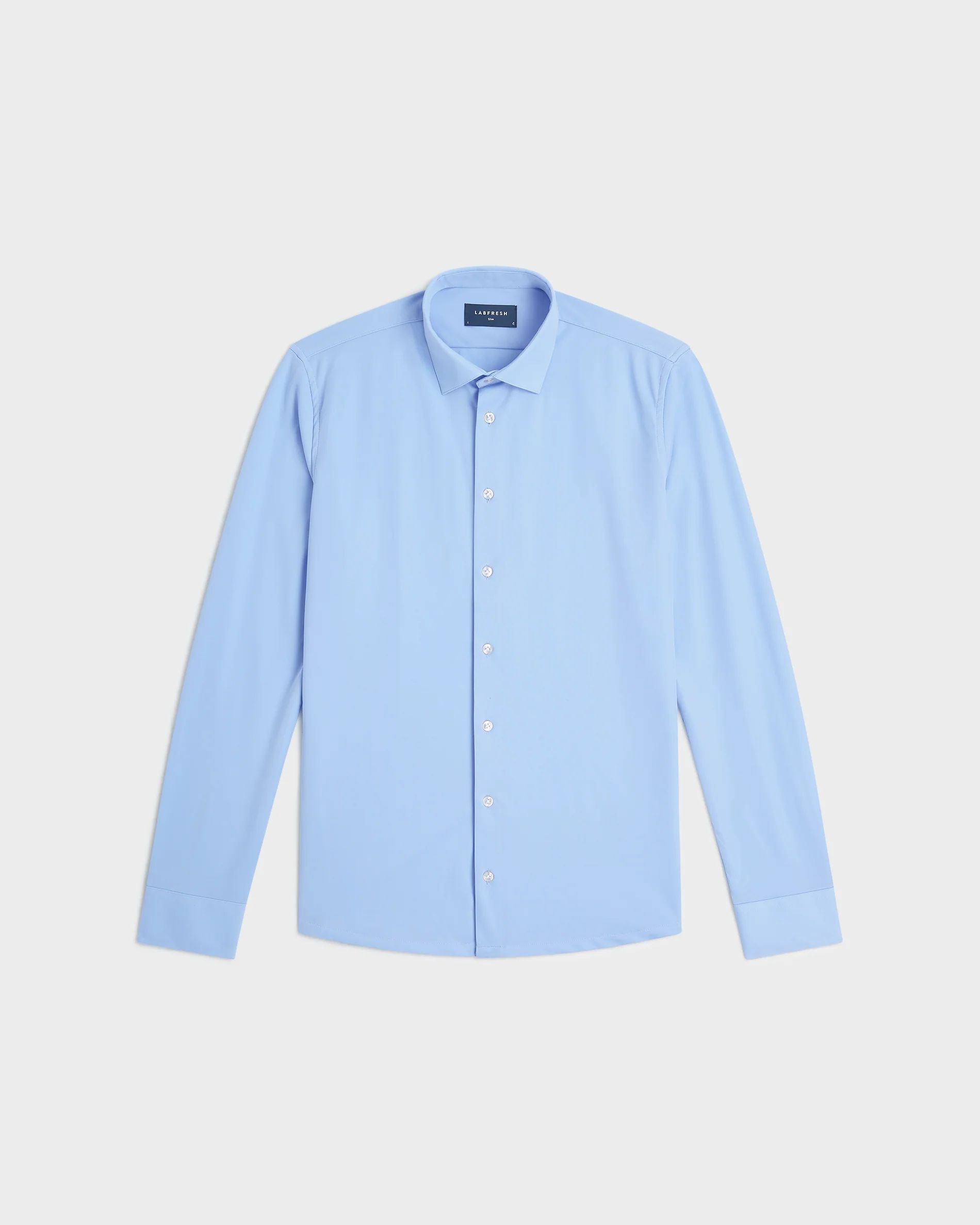 Prior Tech: Non-iron stretch shirt blue - Image 8