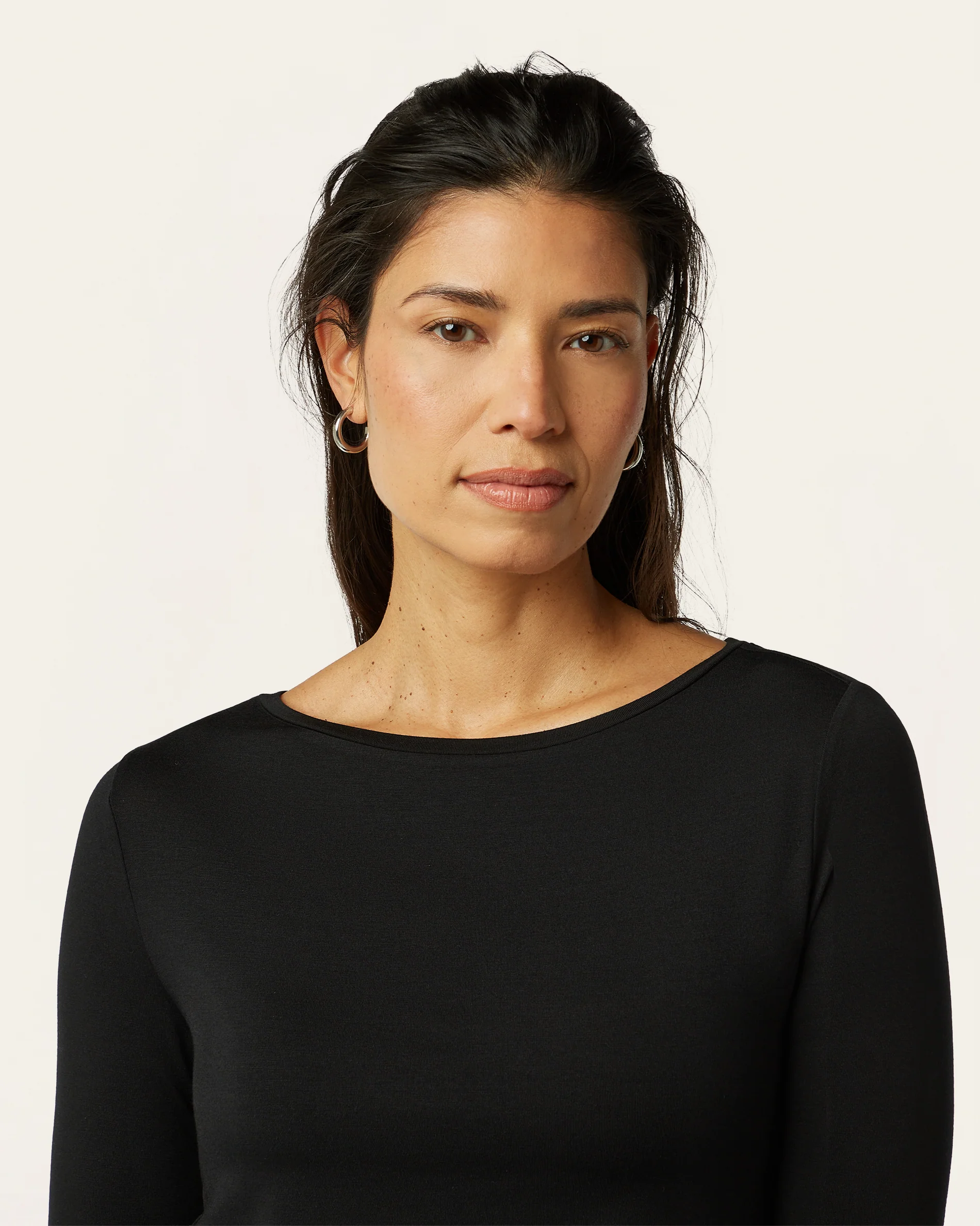 Boatneck Knit - Black - Image 3