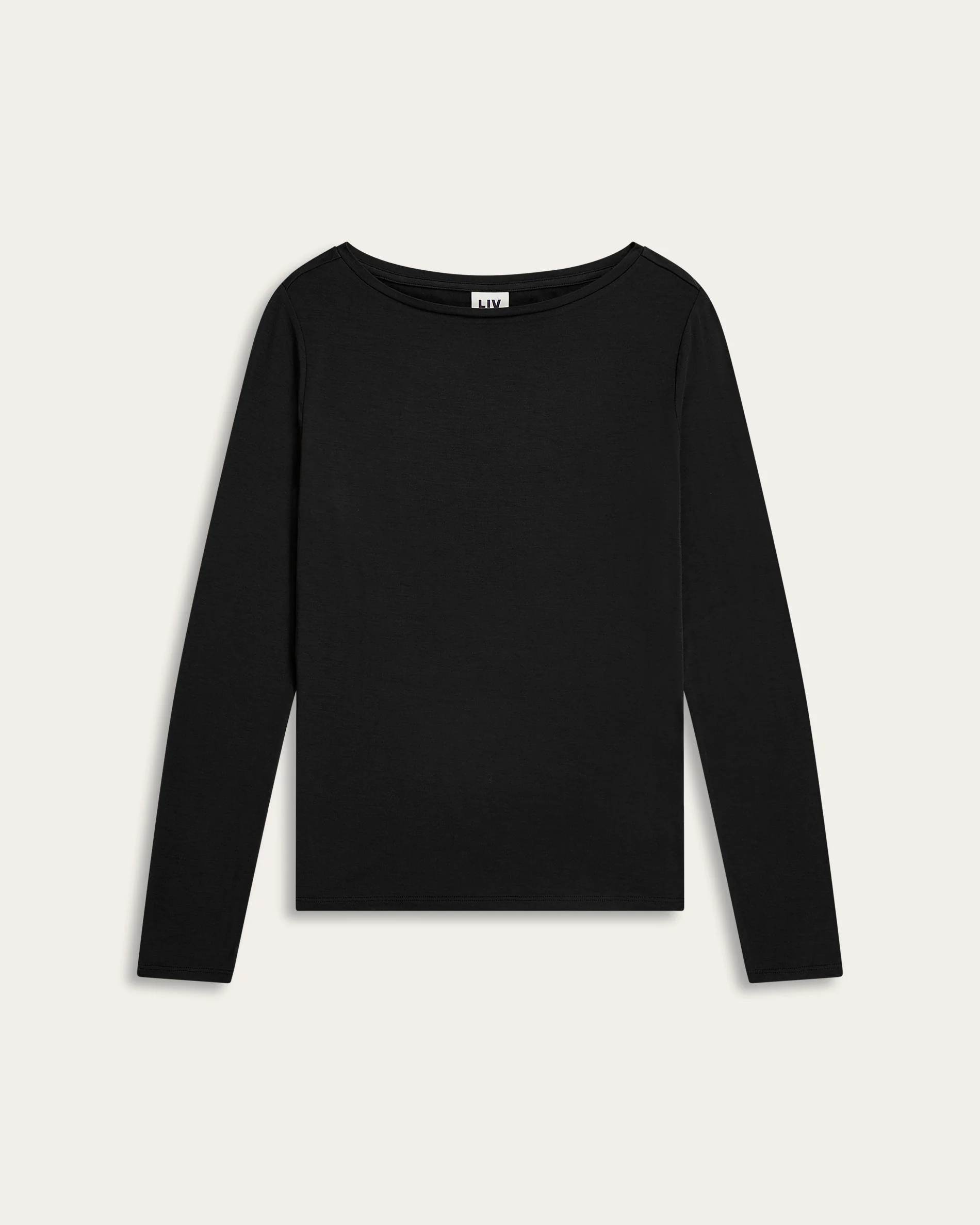 Boatneck Knit - Black - Image 5