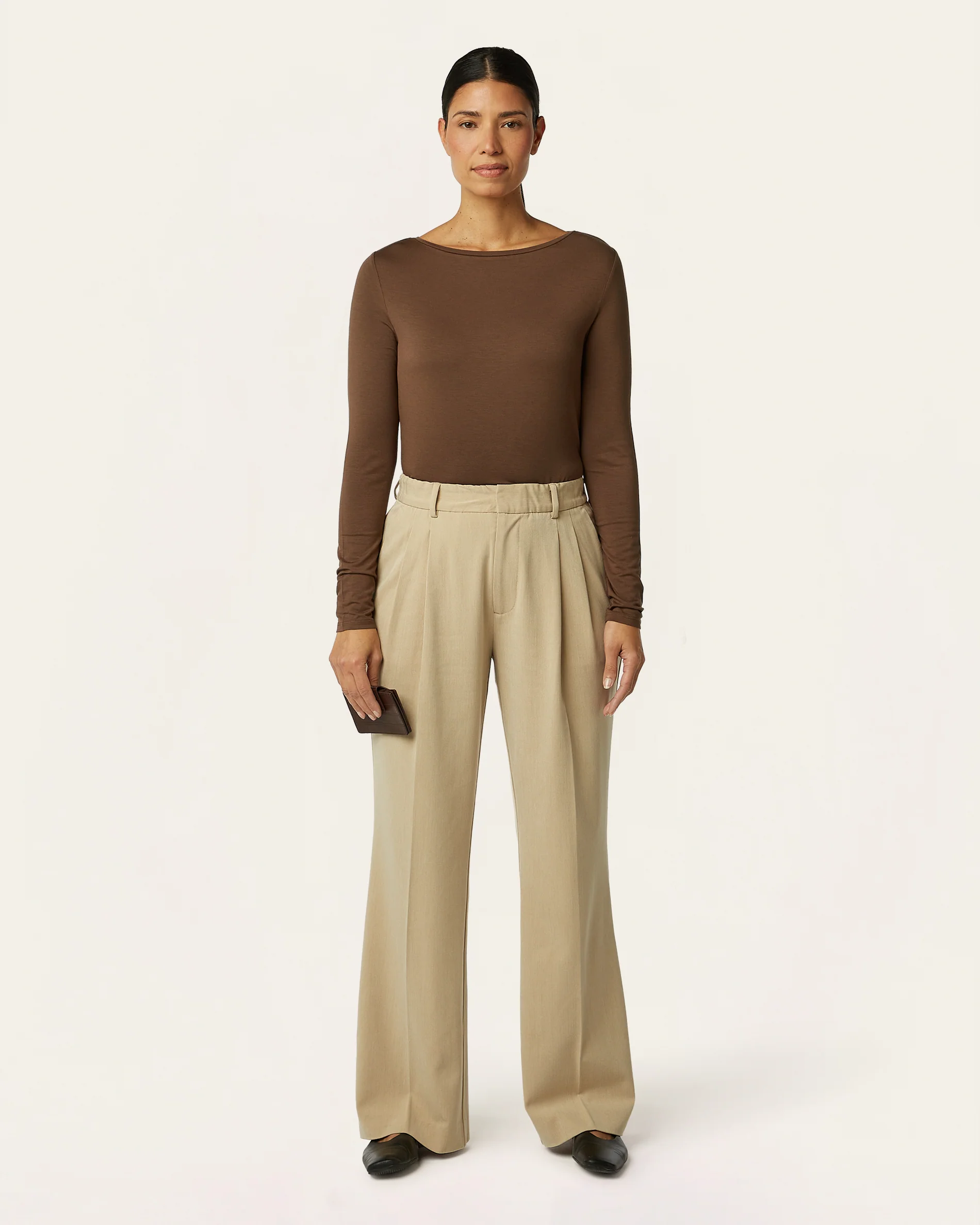 Boatneck Knit - Dark Brown
