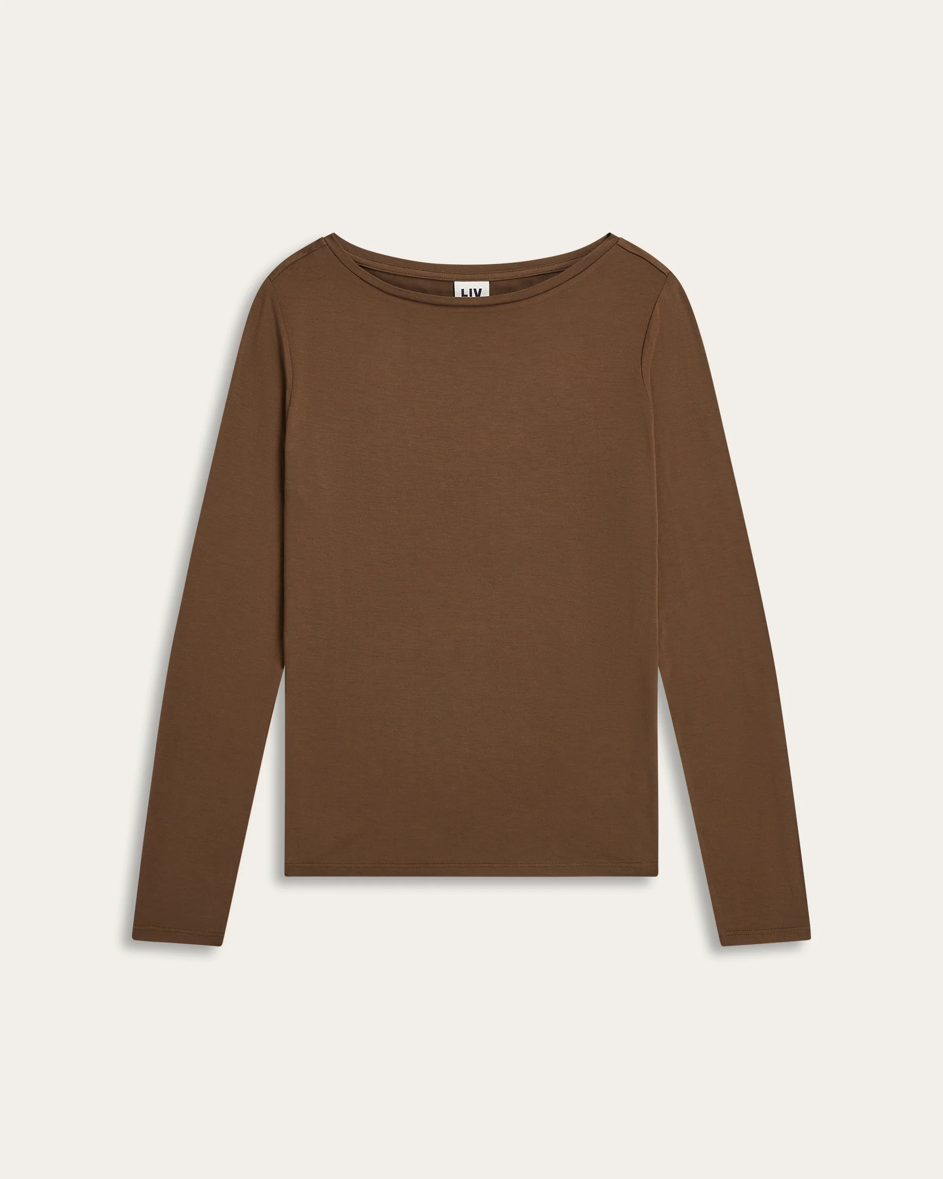 Boatneck Knit - Dark Brown - Image 5
