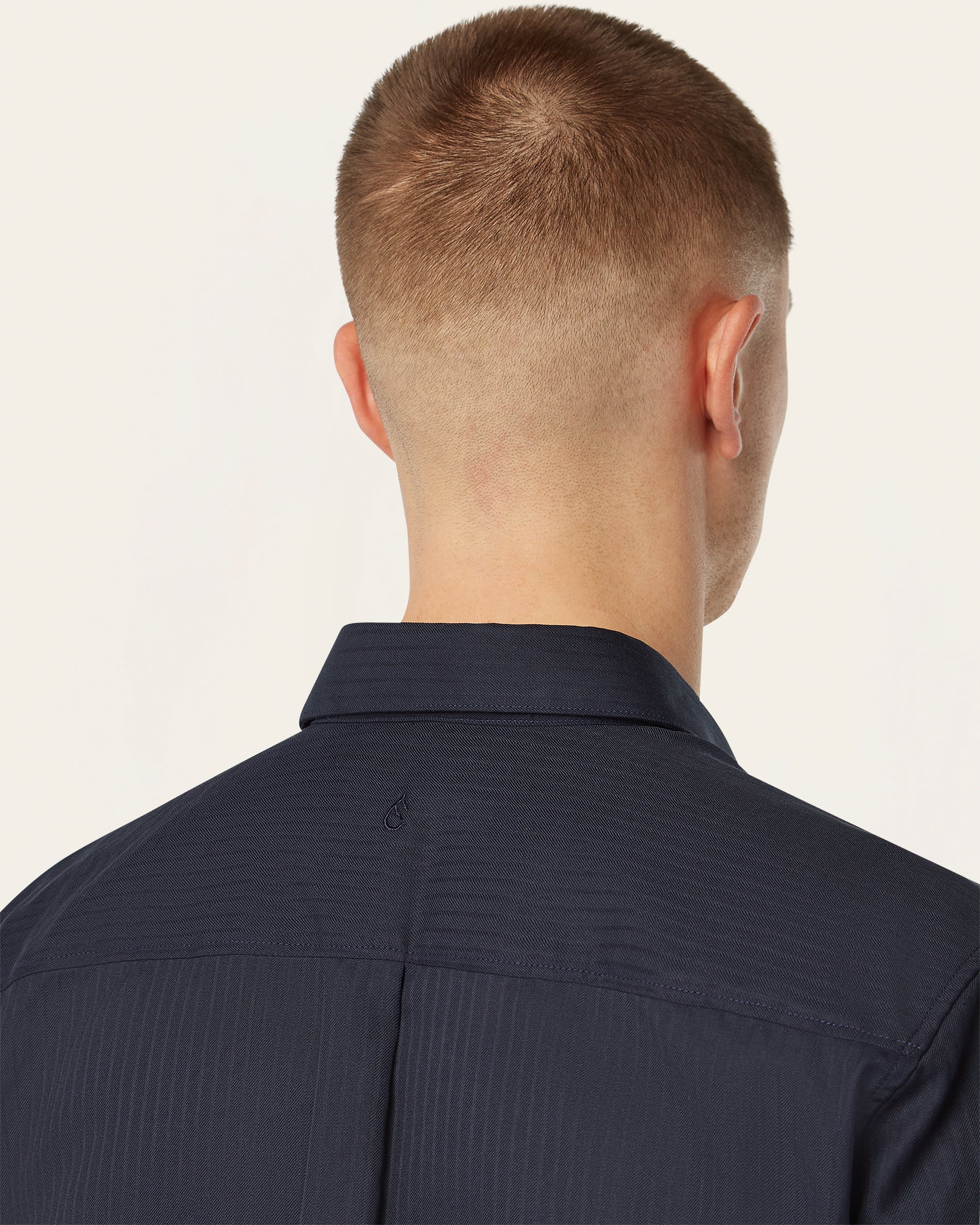 Twill Shirt Dark Navy - Image 4
