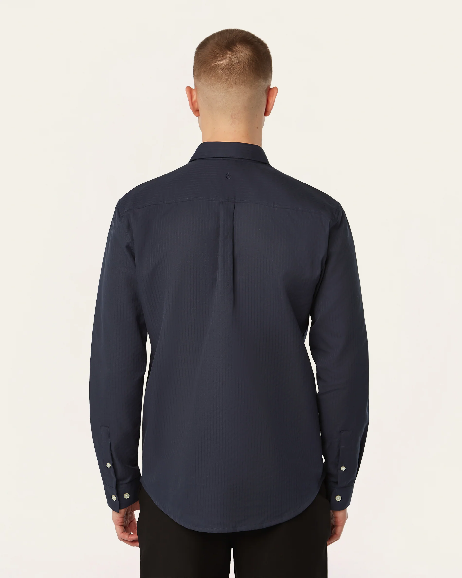 Twill Shirt Dark Navy - Image 5