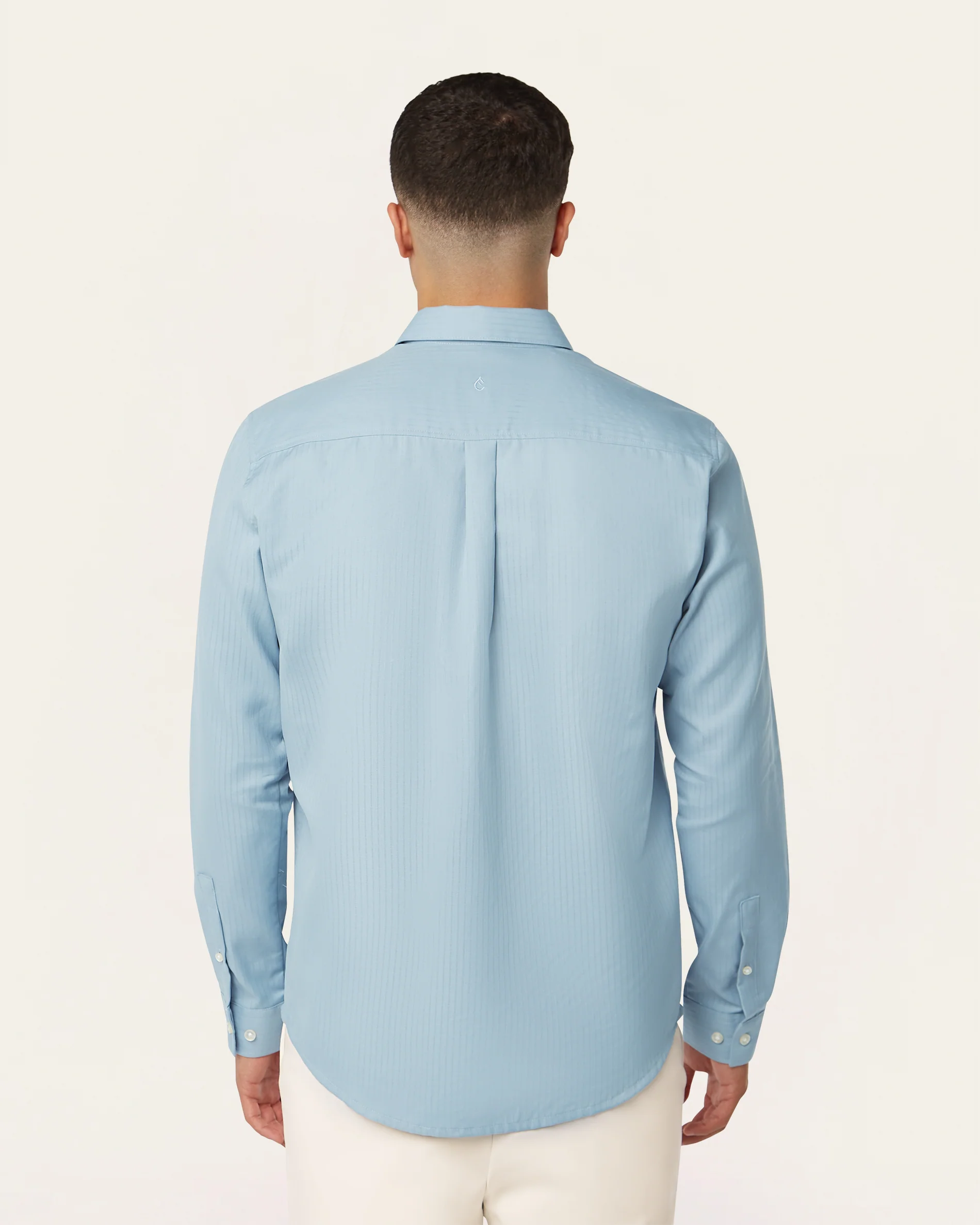 Twill Shirt Light Blue - Image 5