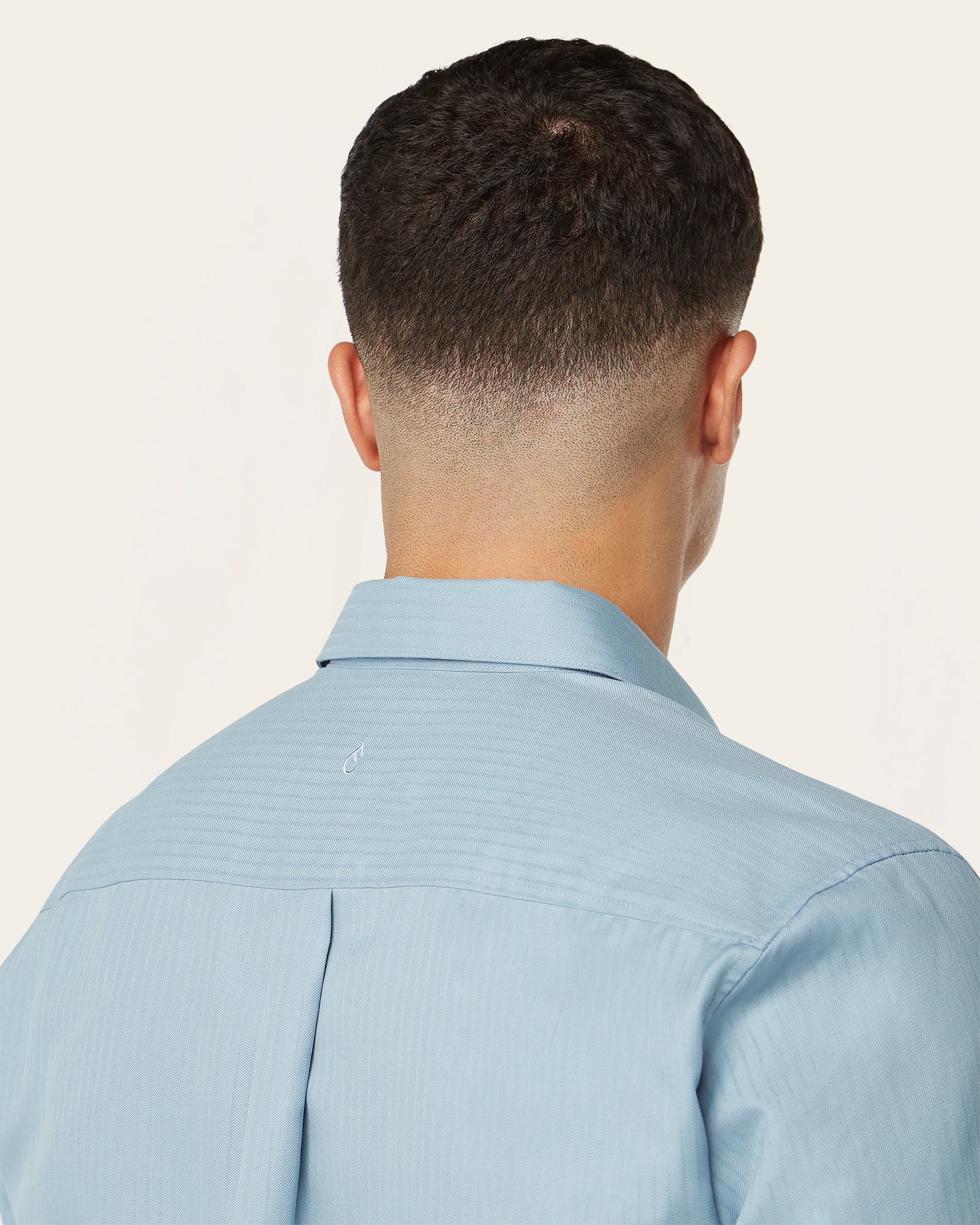 Twill Shirt Light Blue - Image 6