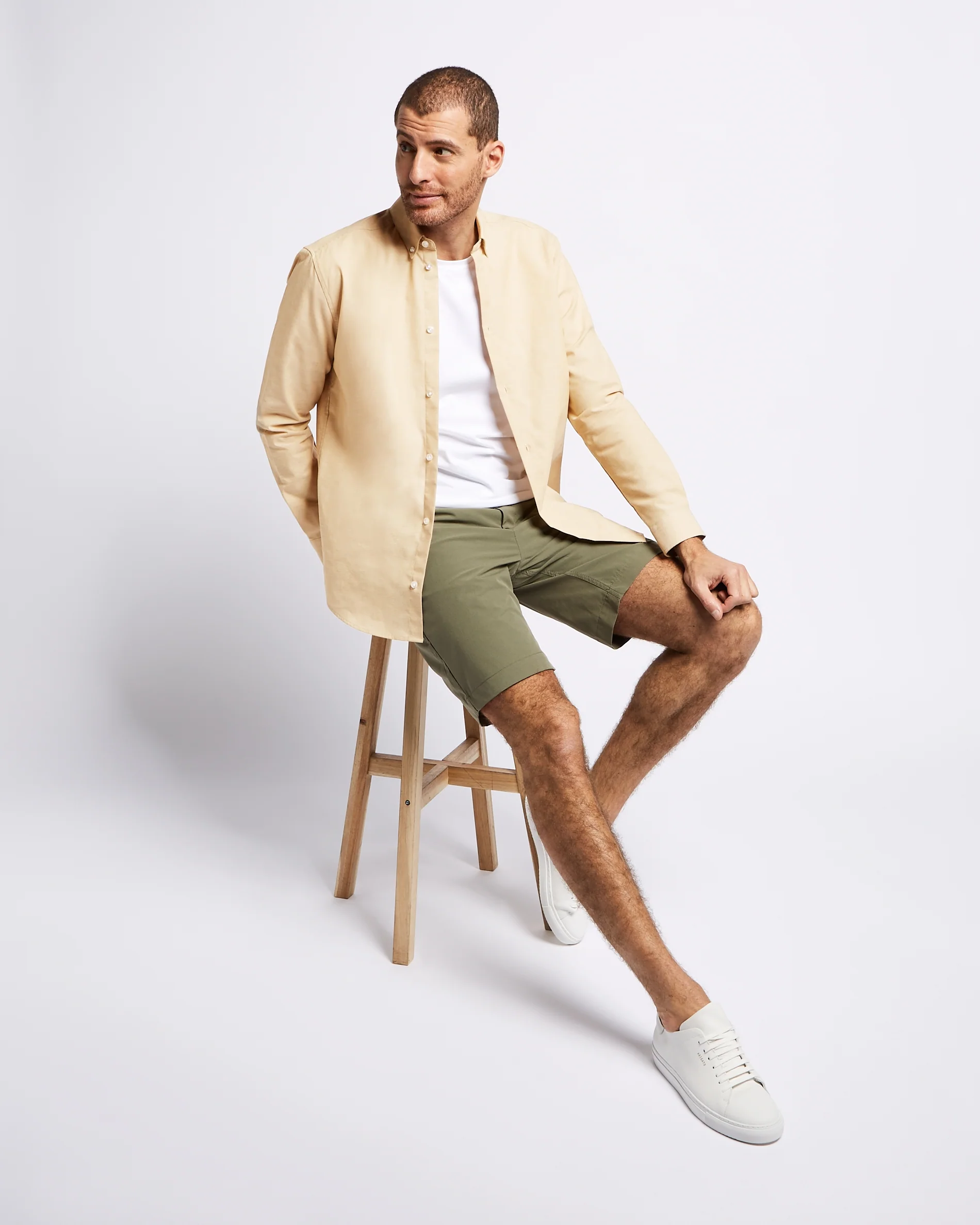 Chambray Shirt Sand - Image 5