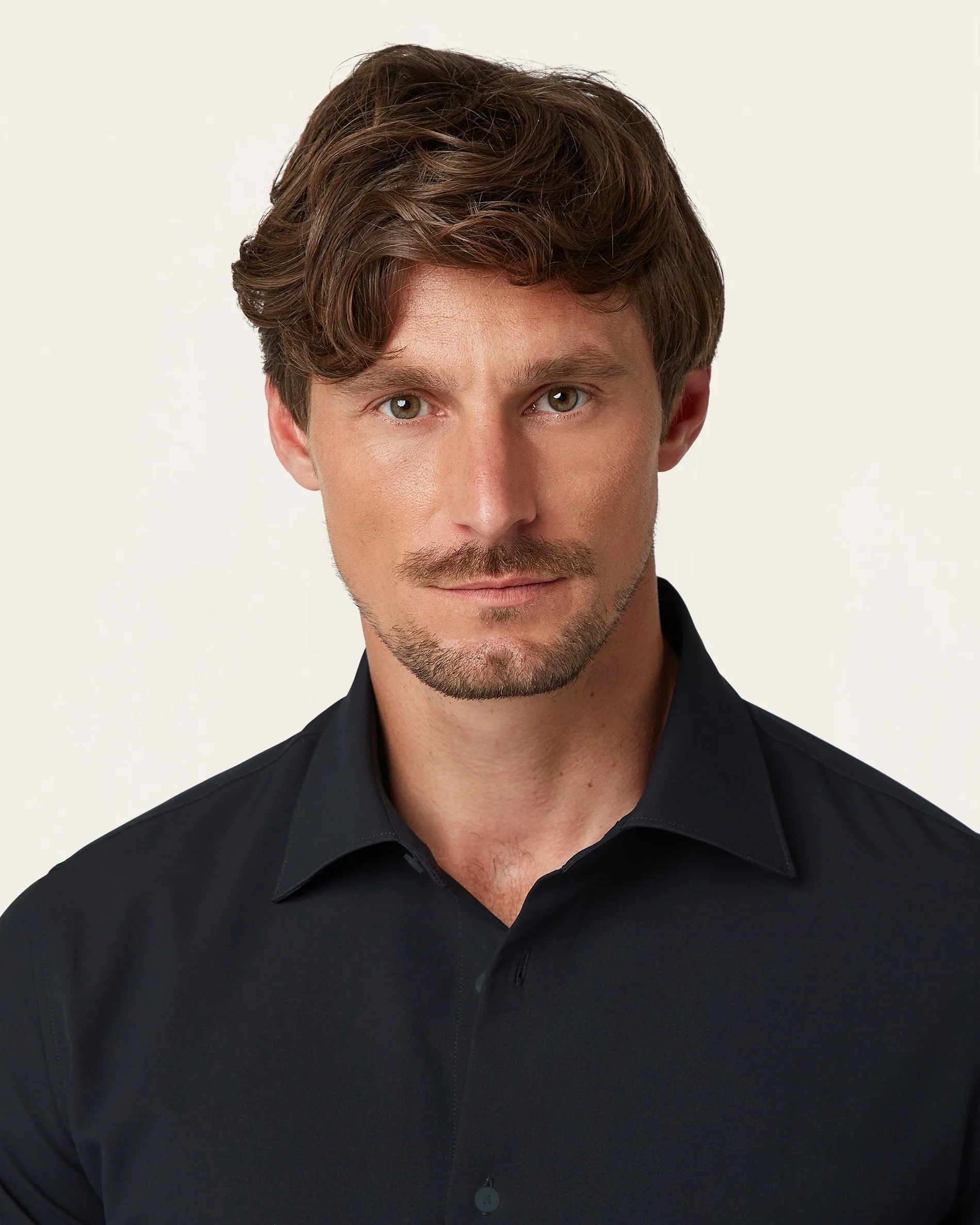Classic Non-iron Shirt Navy - Image 4