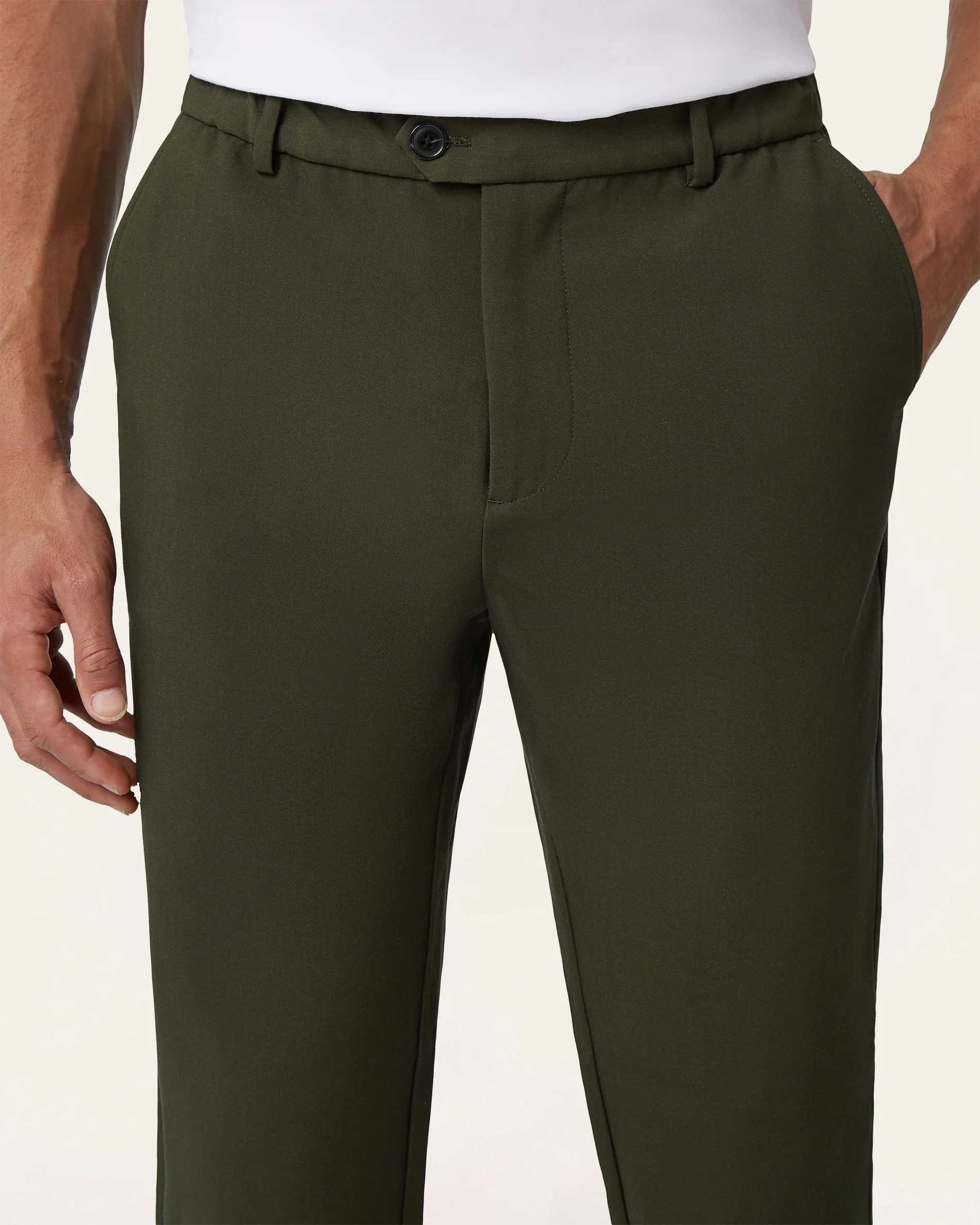 Regular Classic Pants Dark Green - Image 5