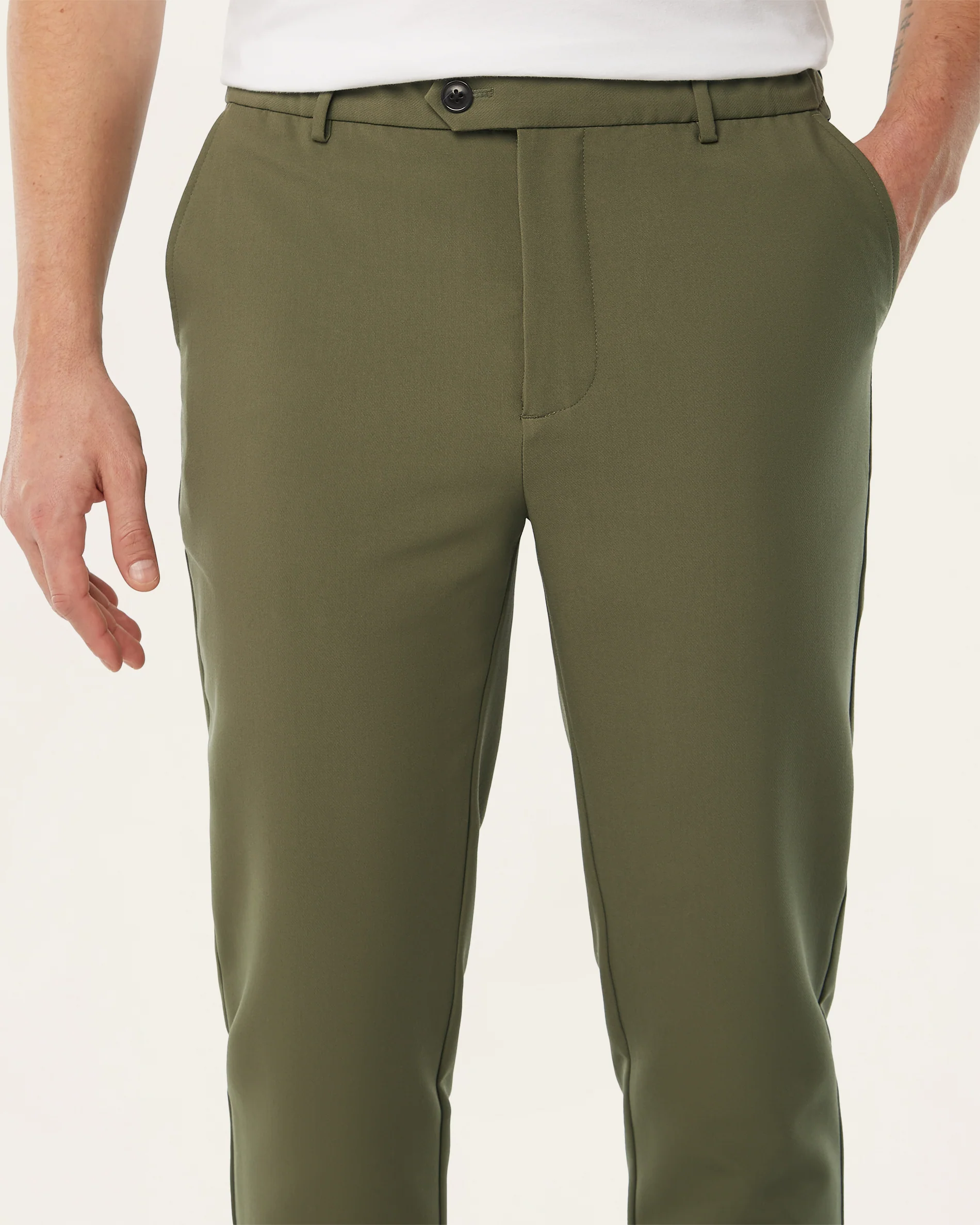 Regular Classic Pants Olive - Image 4