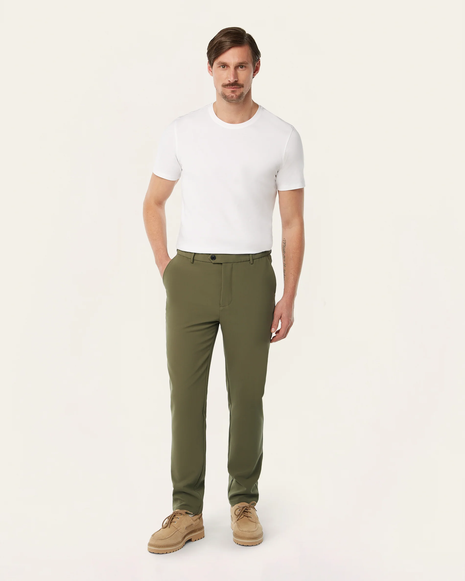 Regular Classic Pants Olive - Image 7