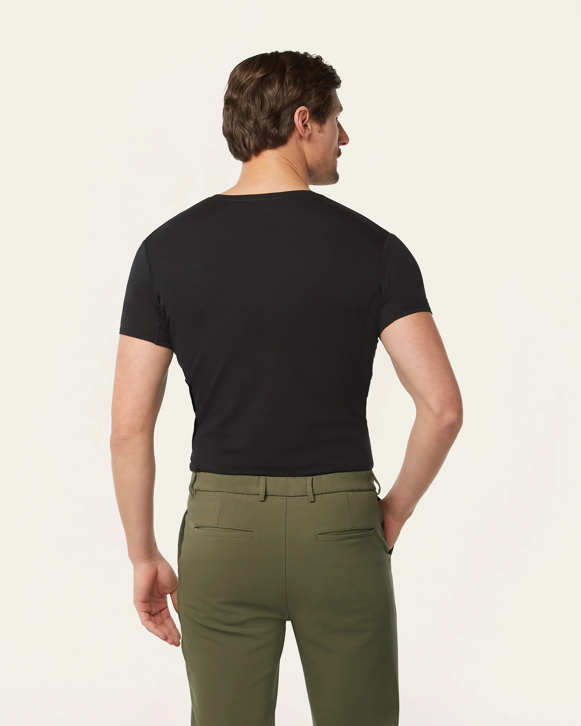 Crewneck sweat-proof undershirt black - Image 3