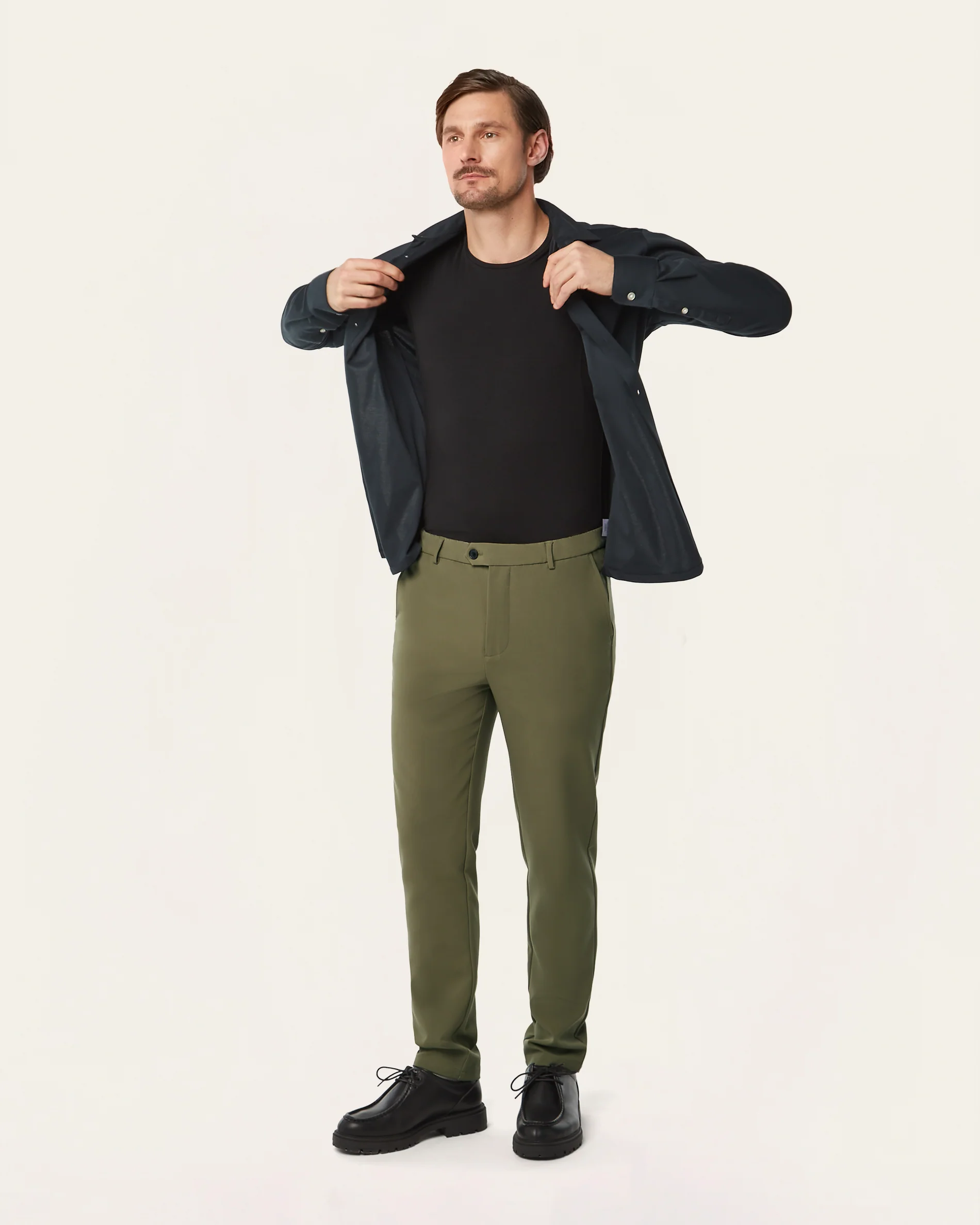 Crewneck sweat-proof undershirt black - Image 6
