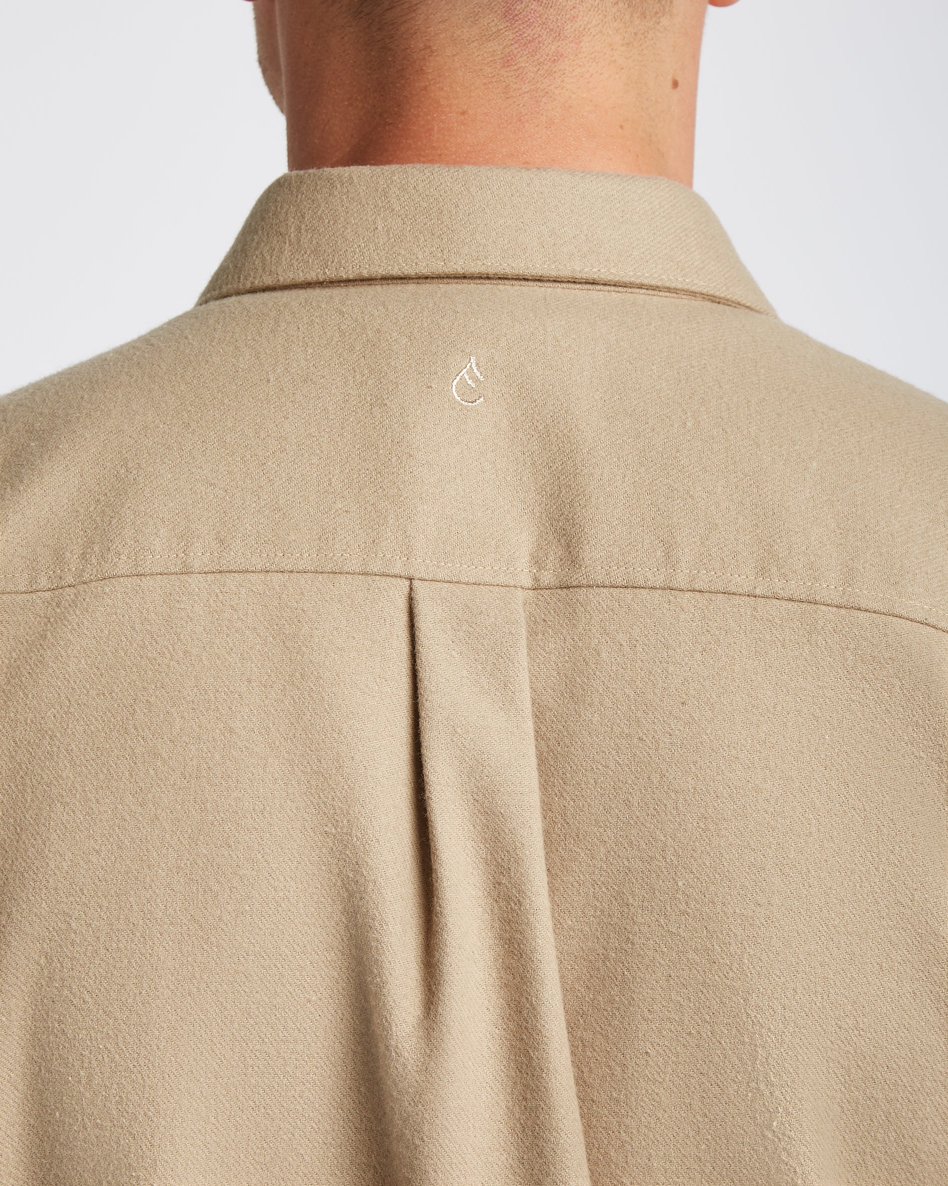 Flannel shirt Beige - Image 4