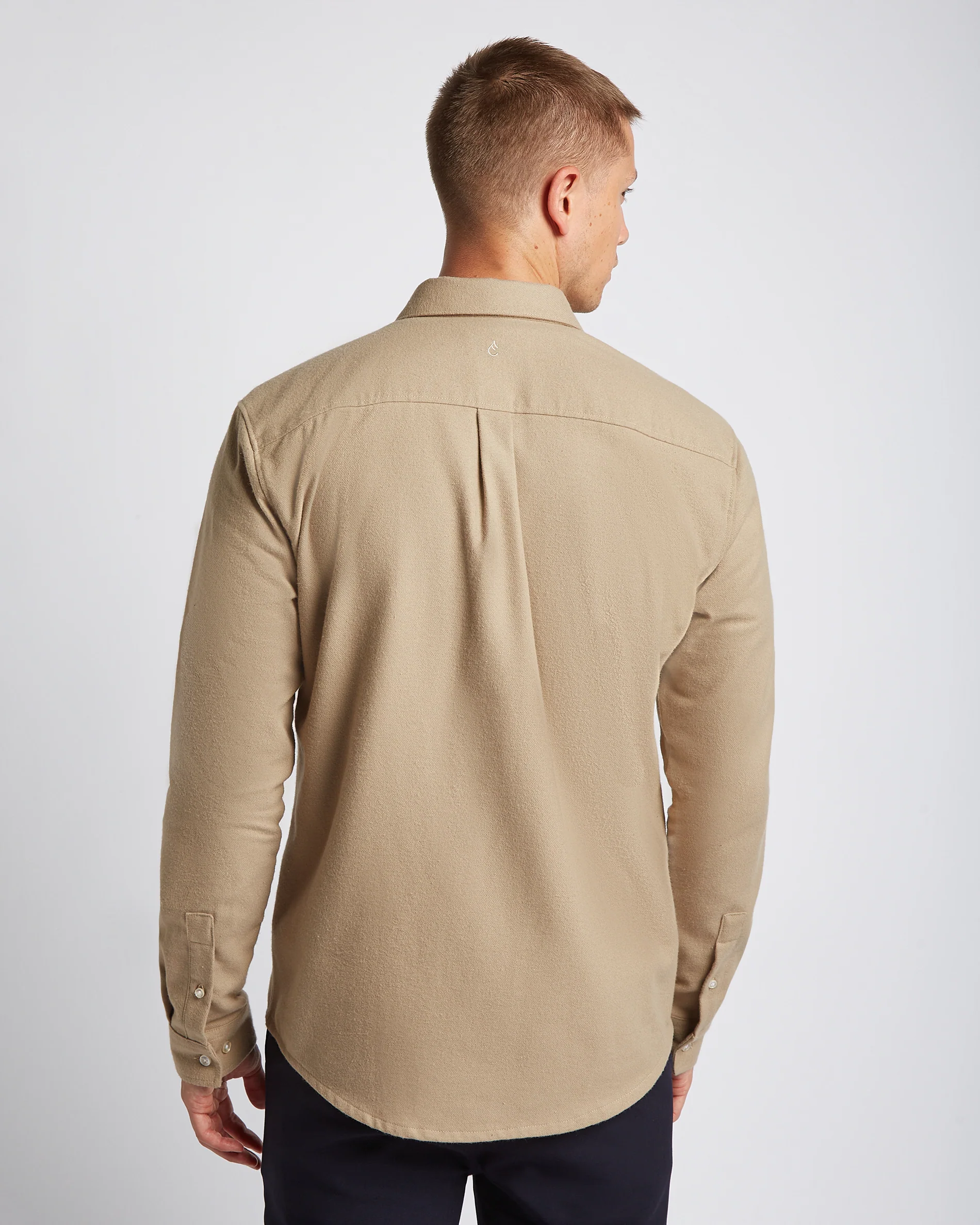 Flannel shirt Beige - Image 5