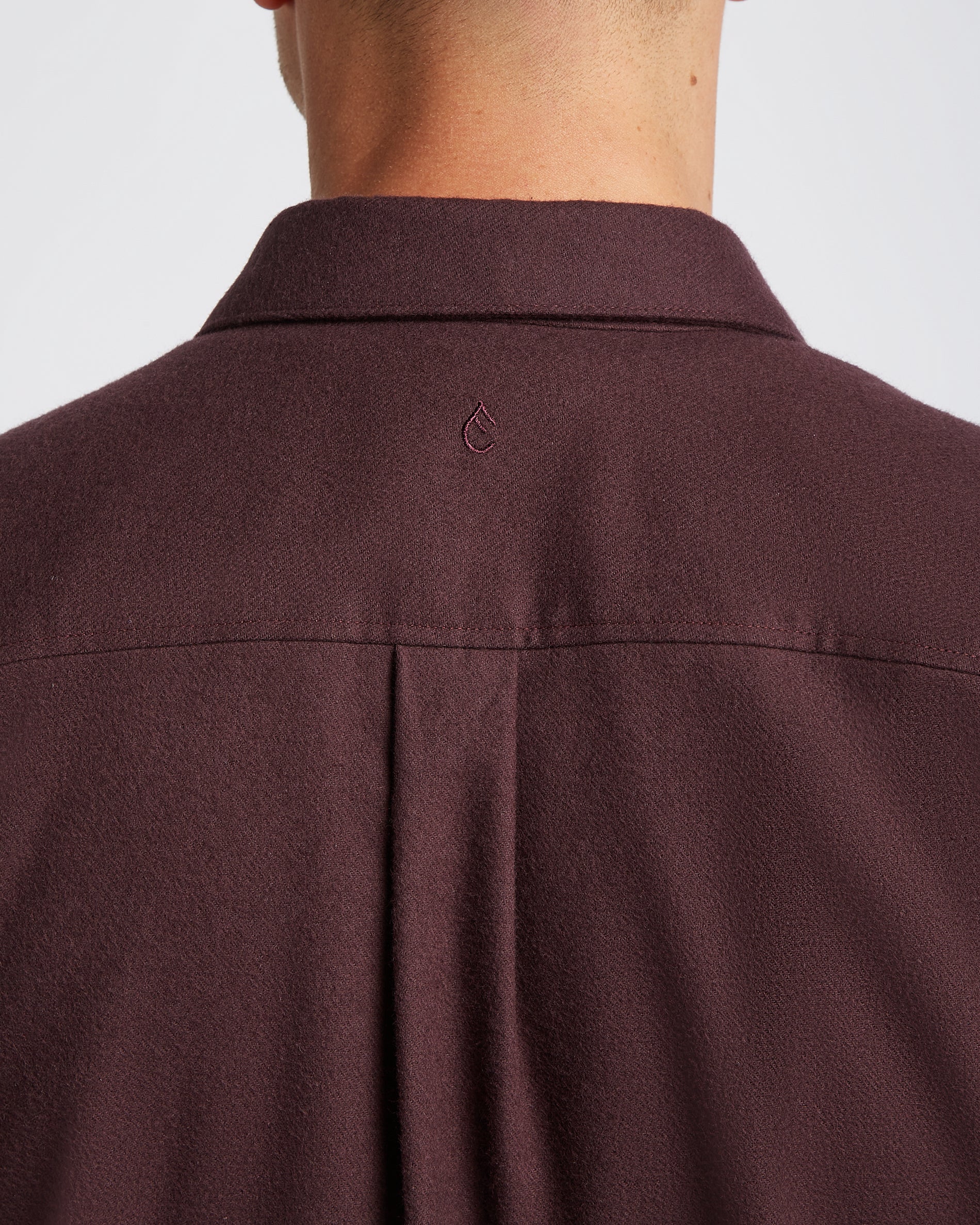 Flannel shirt Dark Burgundy - Image 5