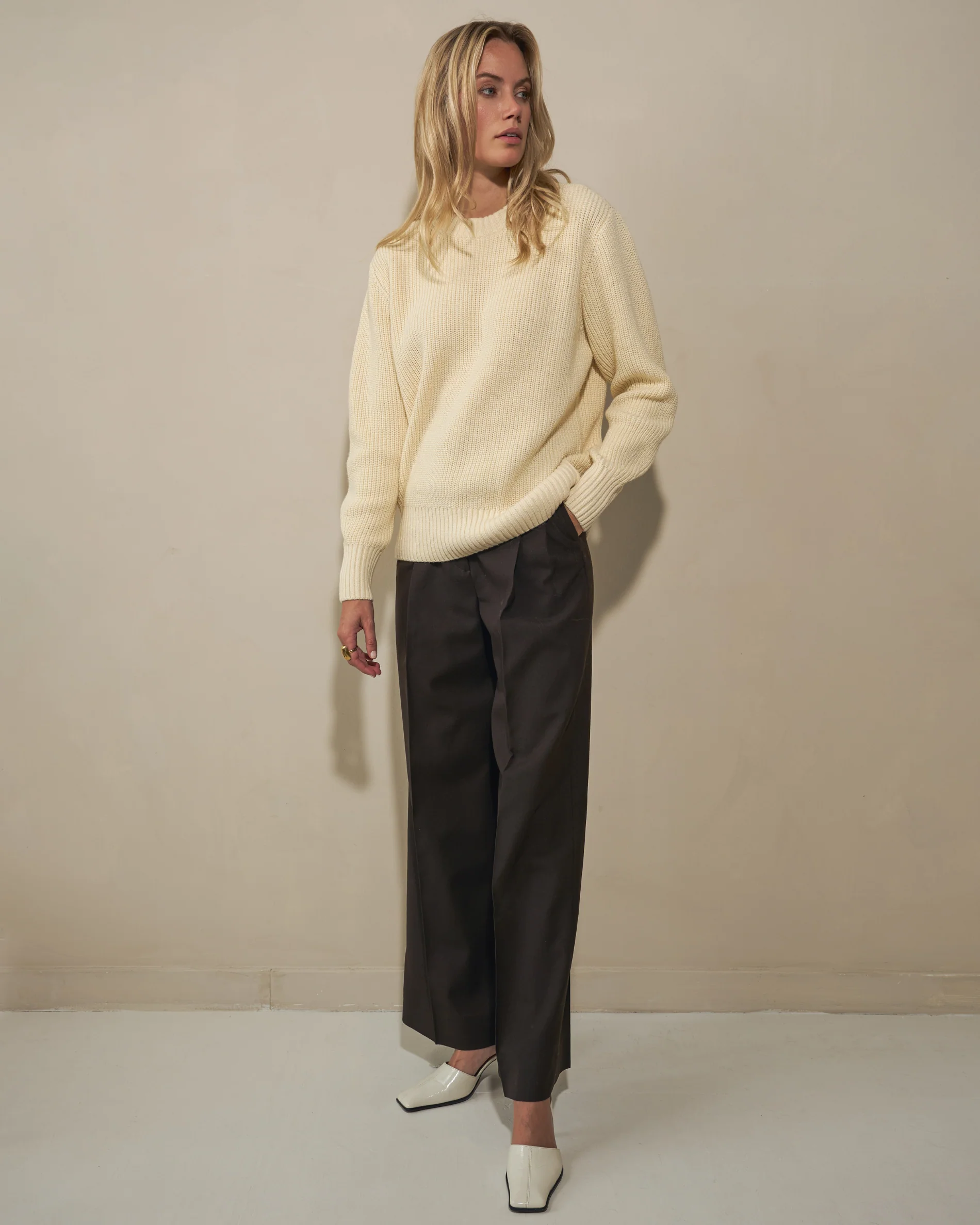 Heavy Seawool Crewneck - Off White - Image 4