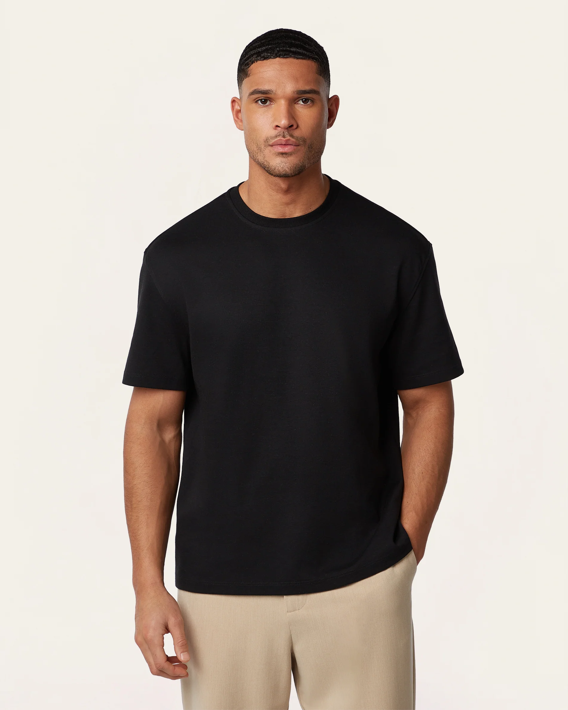 Heavy weight relaxed fit t-shirt black - Image 3