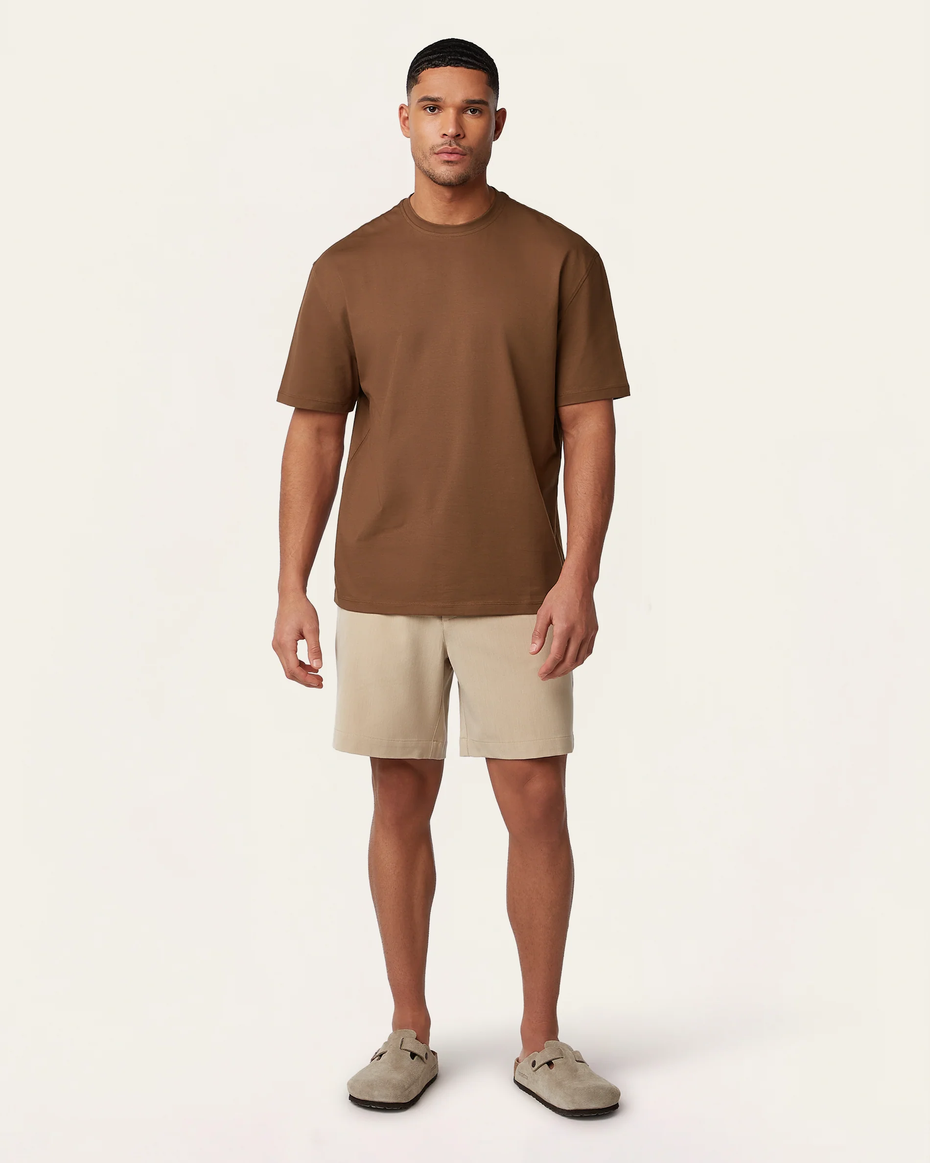 Heavy weight relaxed fit t-shirt Brown - Image 3
