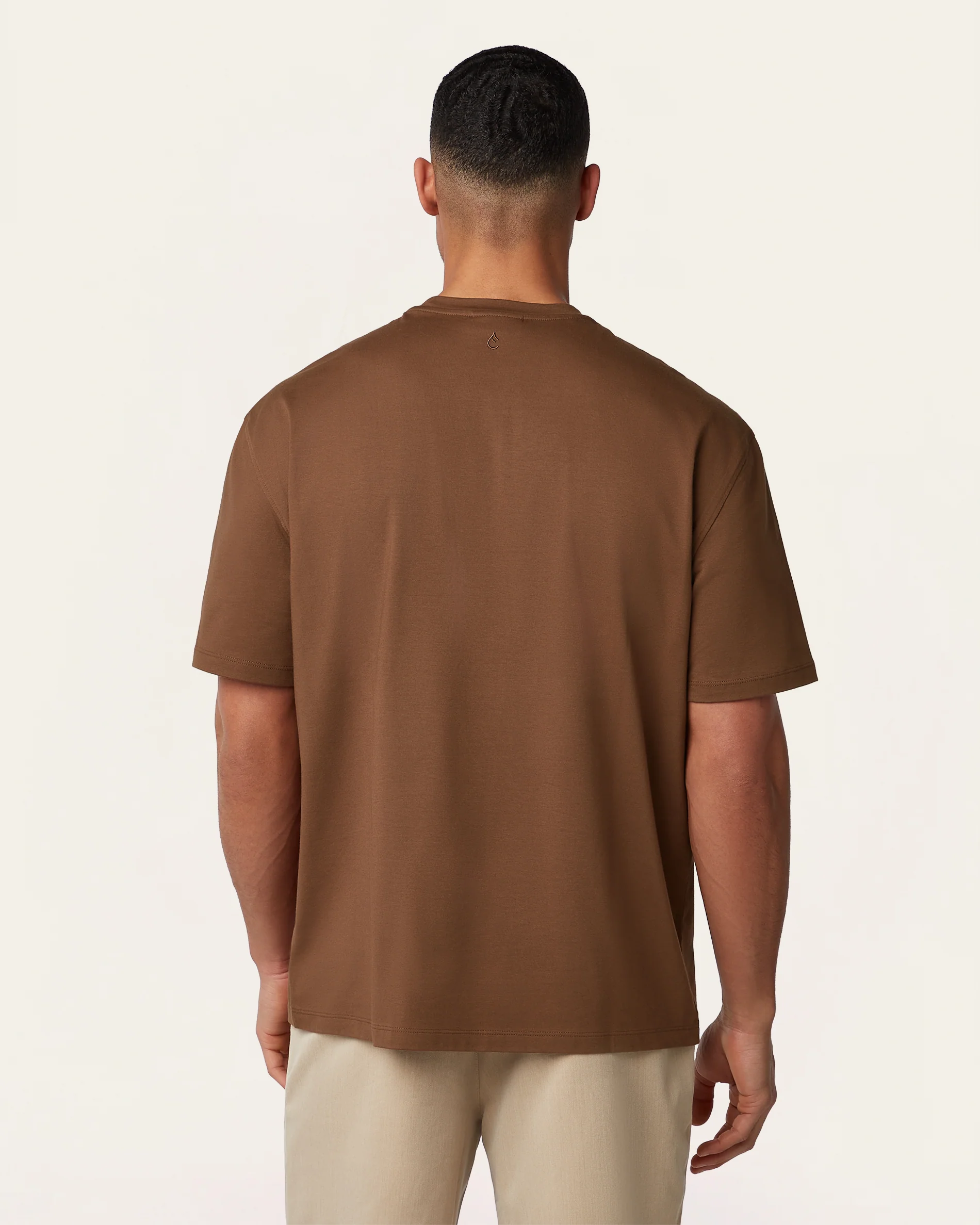 Heavy weight relaxed fit t-shirt Brown - Image 4