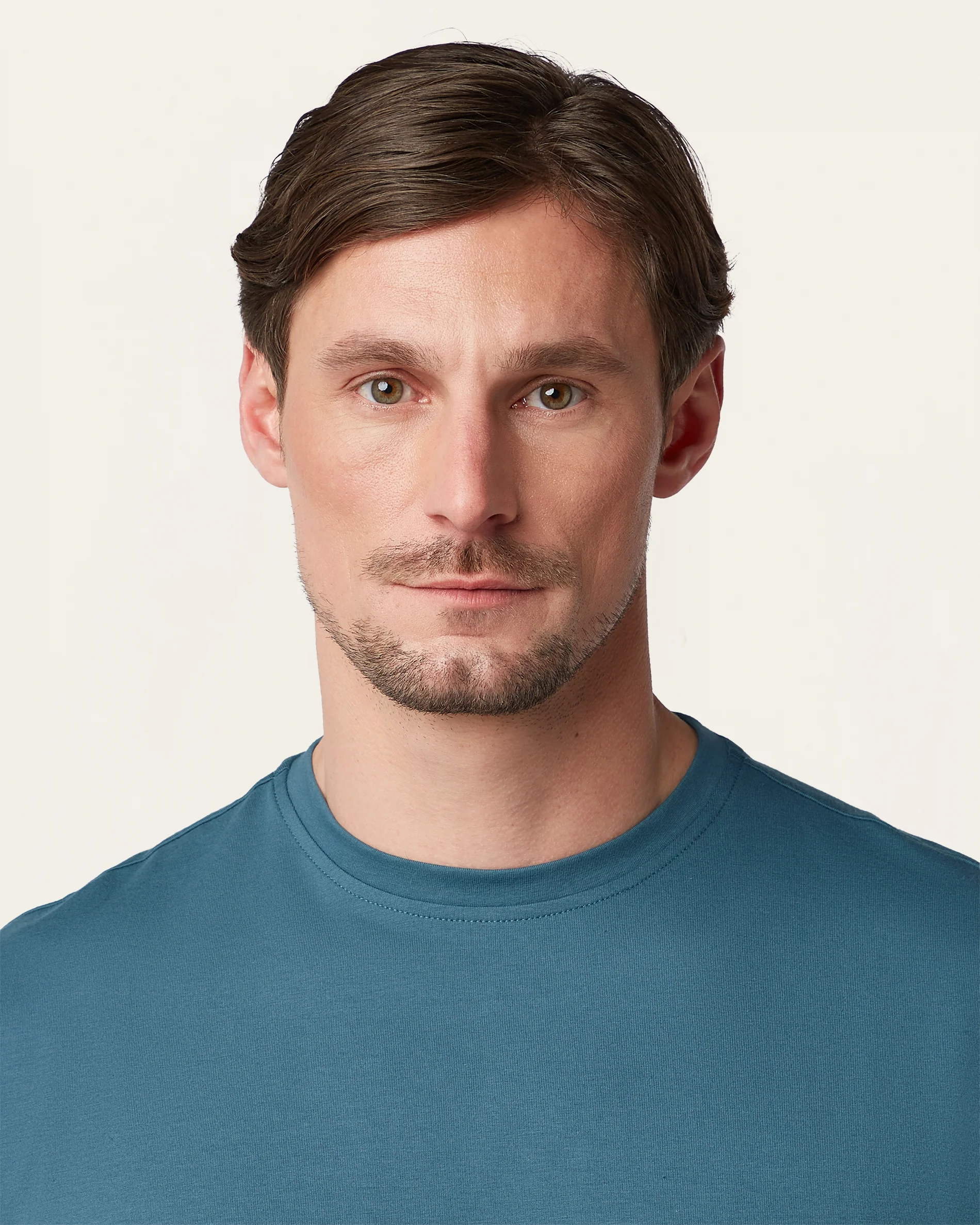 Heavy weight relaxed fit t-shirt Teal Blue - Image 3