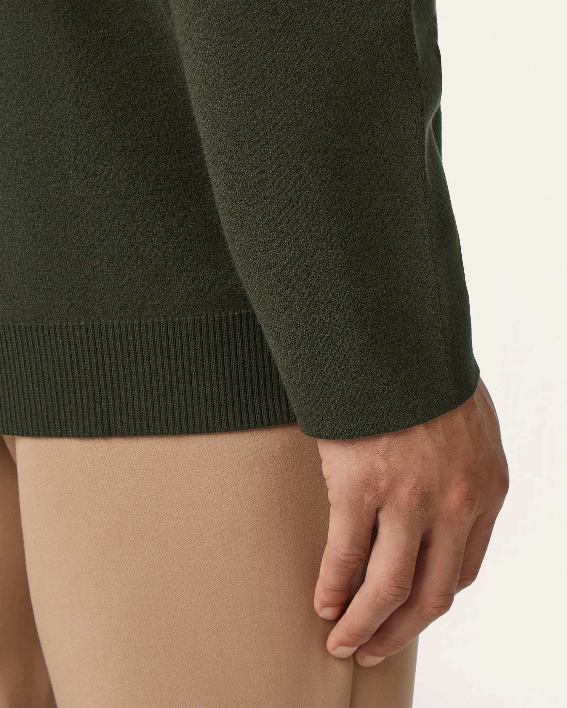 Jacquard Cardigan Dark Green - Image 5