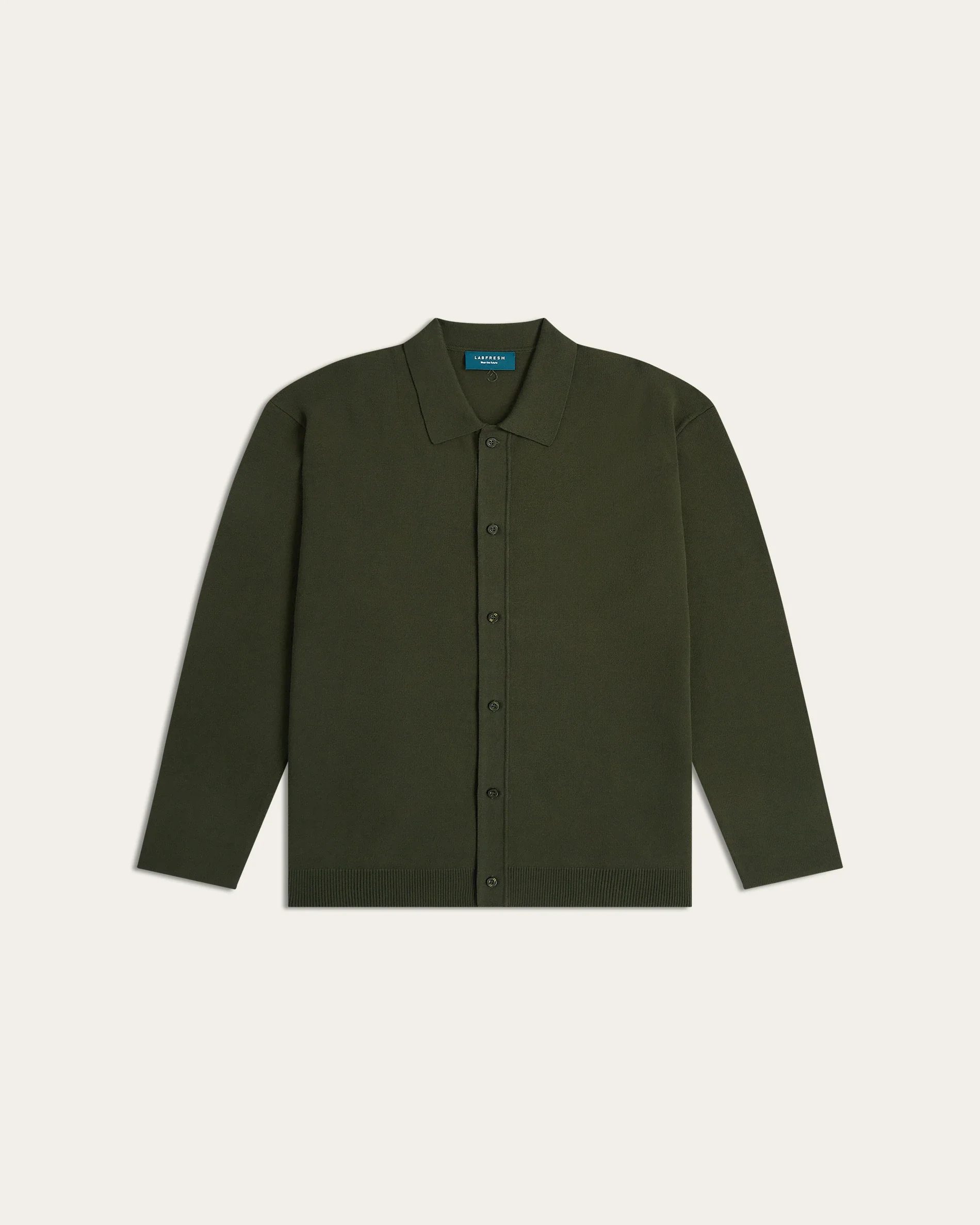 Jacquard Cardigan Dark Green - Image 7
