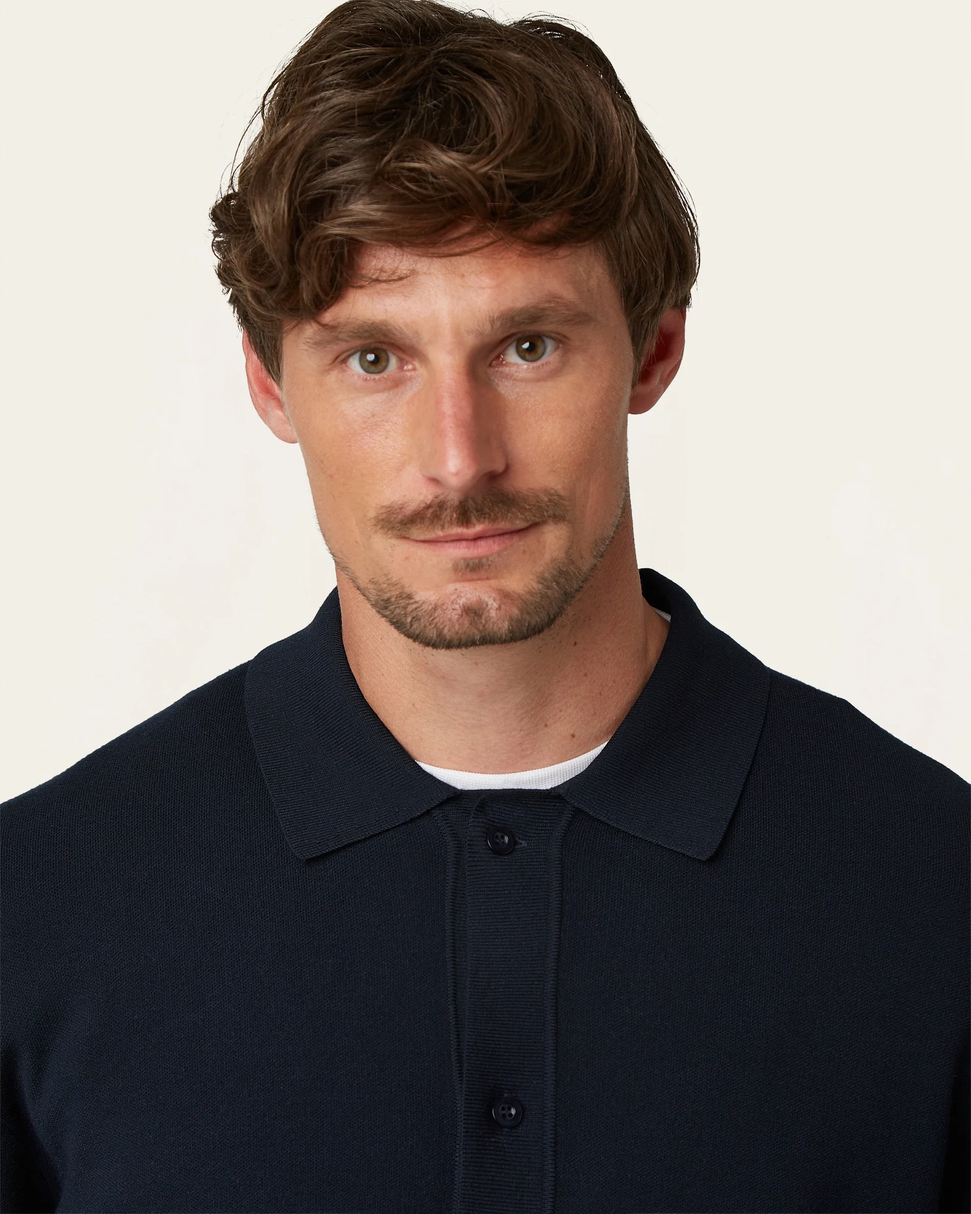Jacquard Cardigan Navy - Image 4