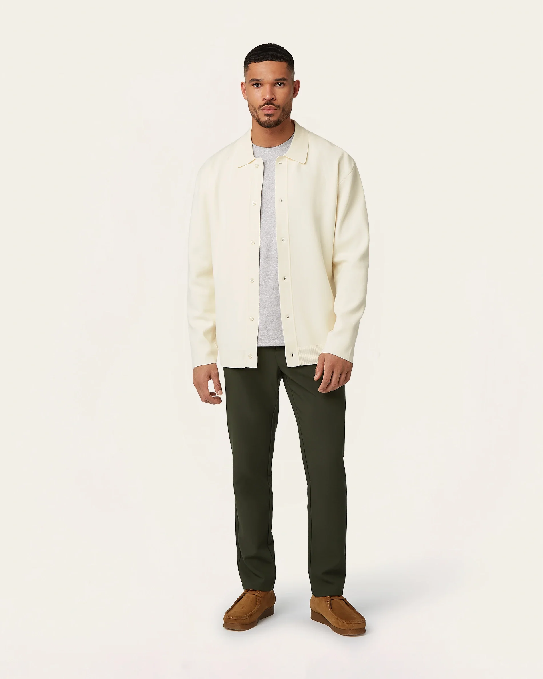 Jacquard Cardigan Off-white - Image 3
