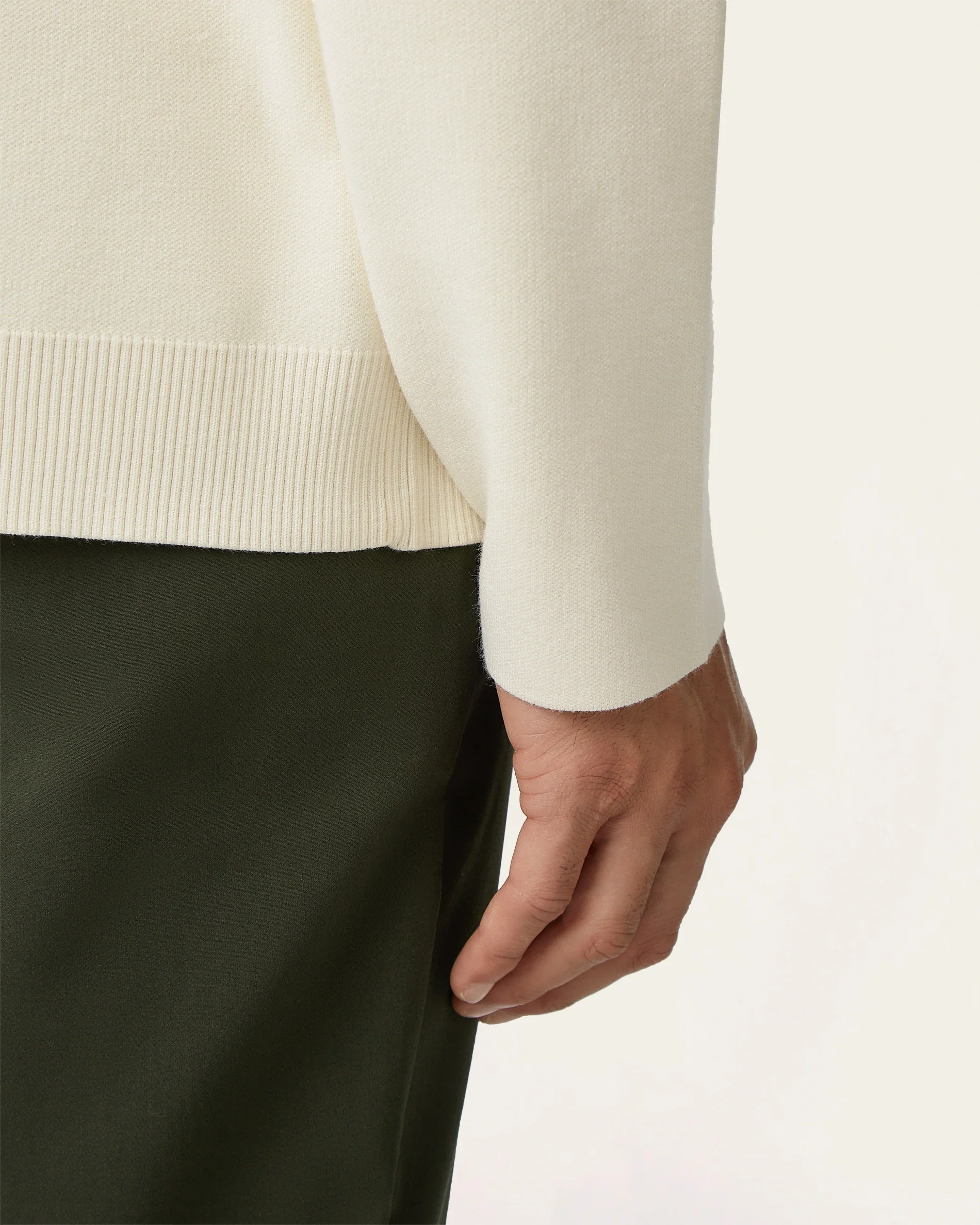 Jacquard Cardigan Off-white - Image 6