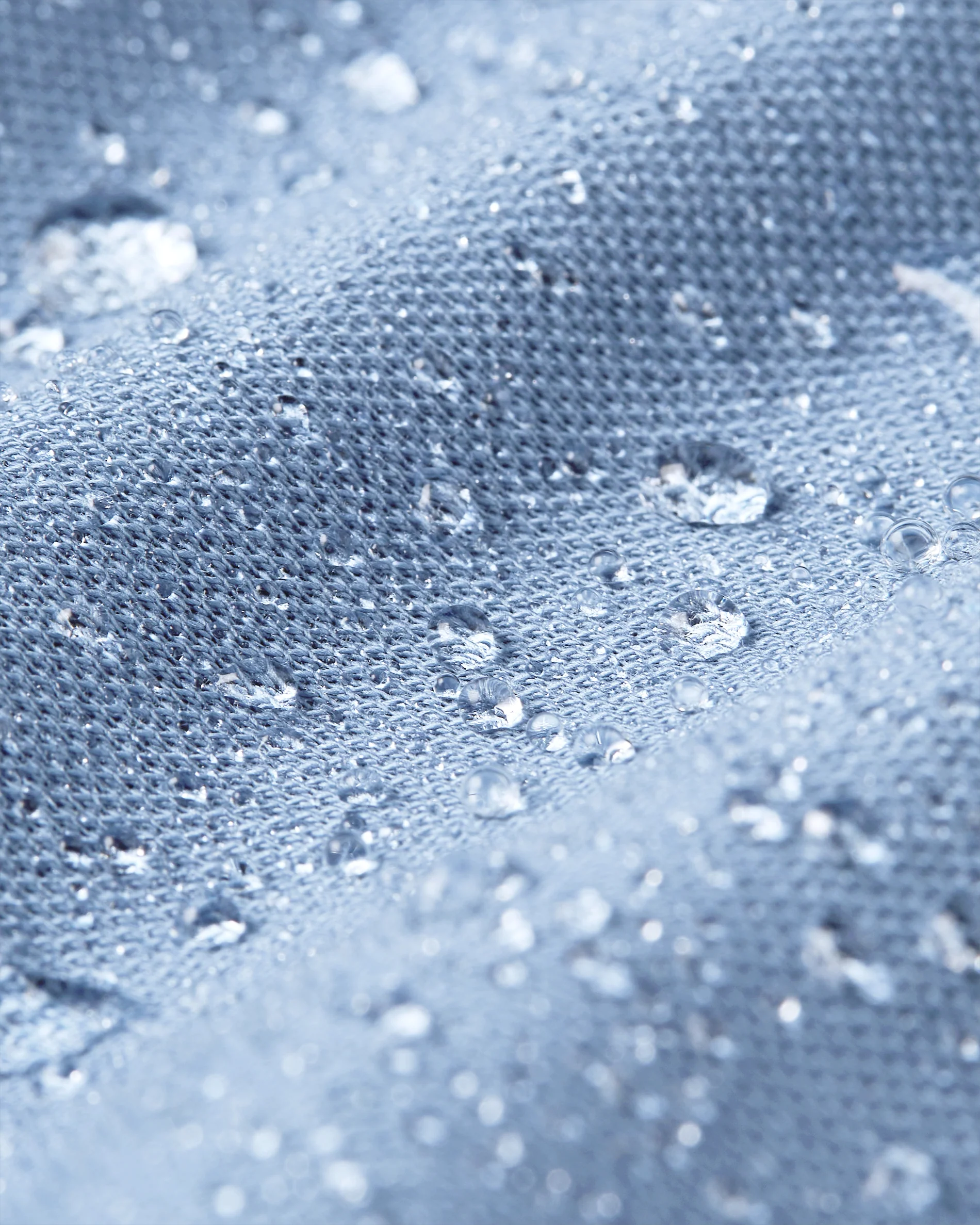 Knitted non-iron shirt blue - Image 7