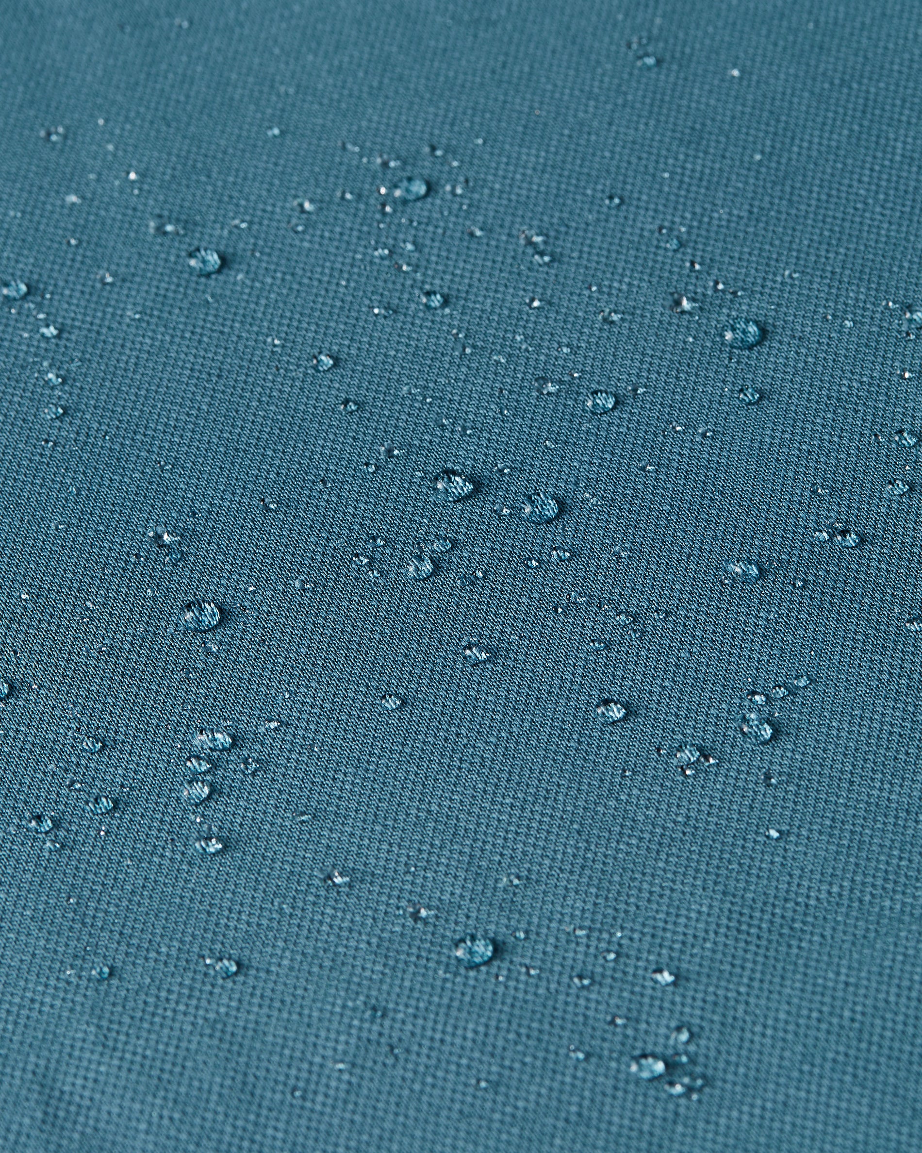 Knitted non-iron shirt Teal Blue - Image 6