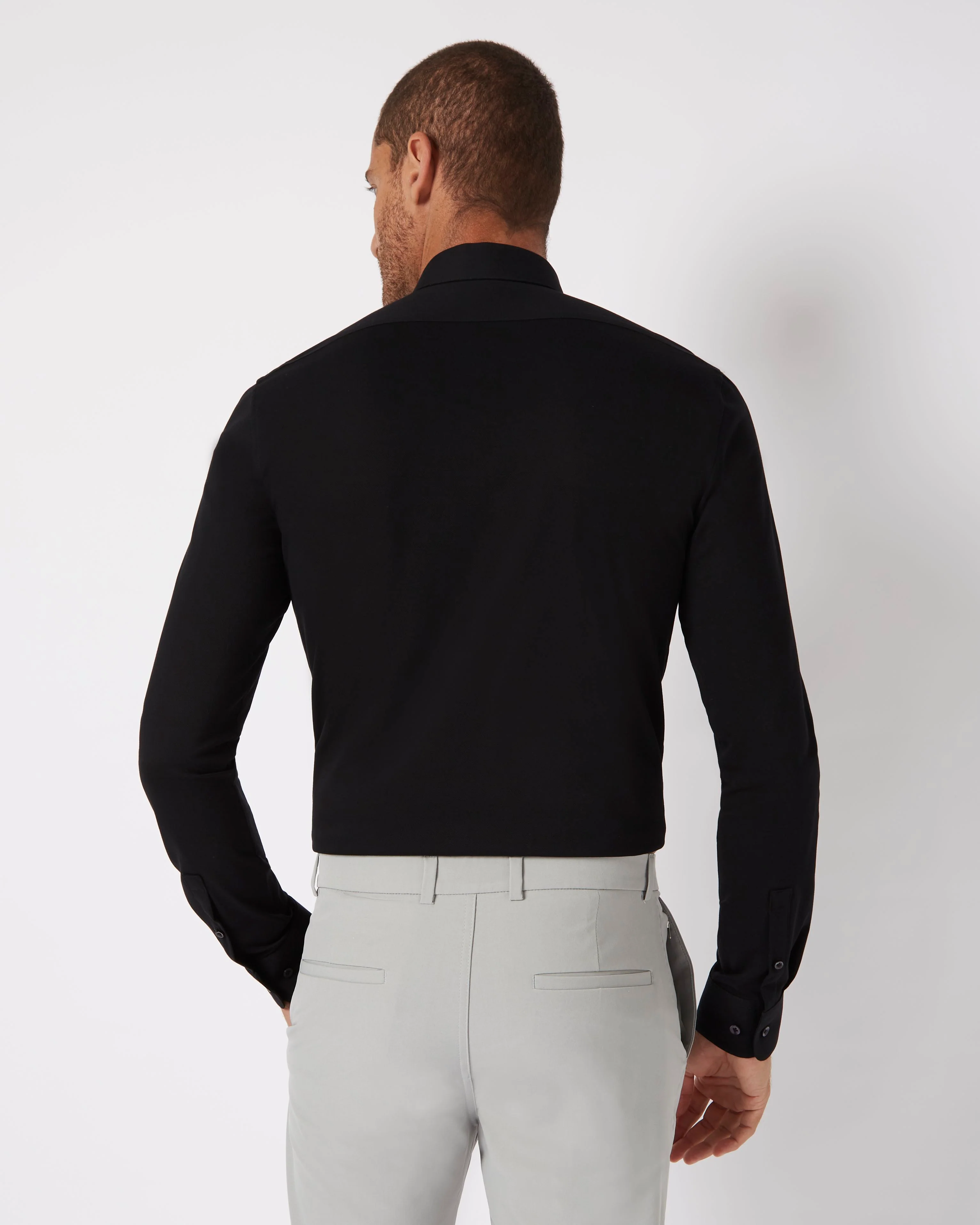 Knitted shirt black - Image 3