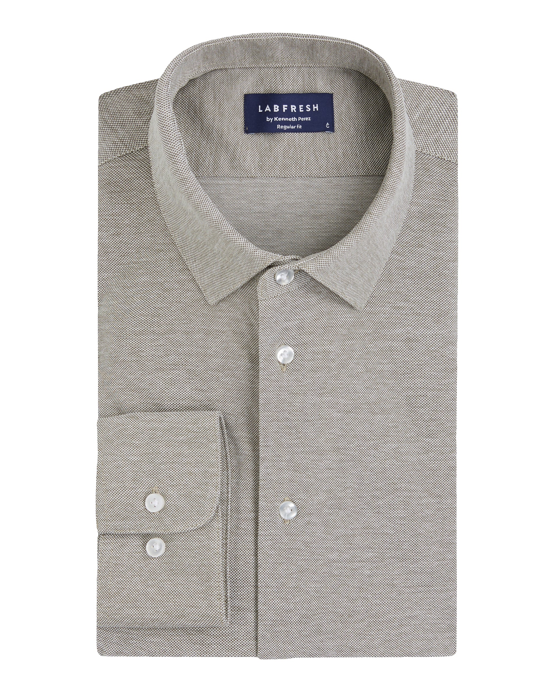 Knitted shirt sage - Image 6