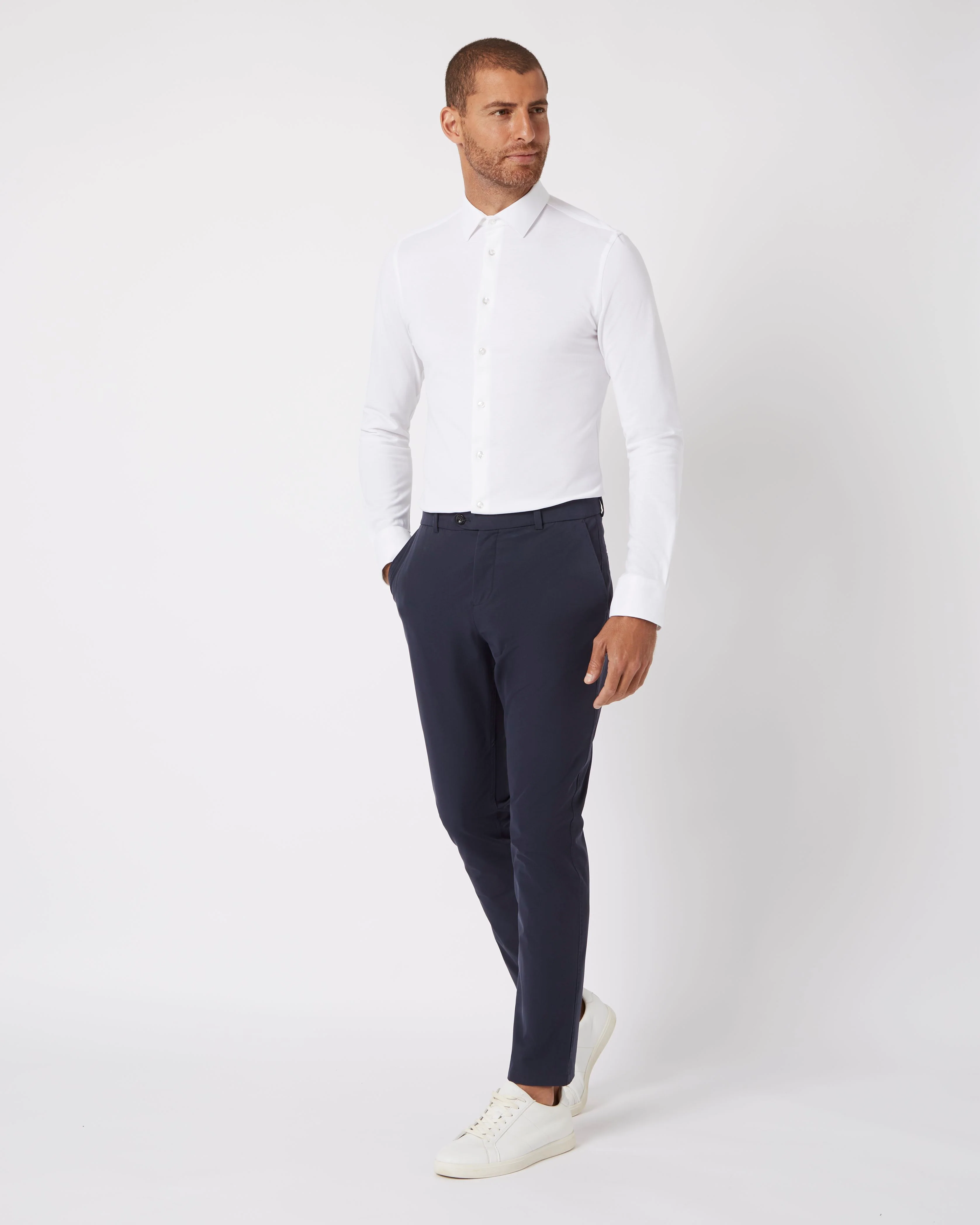 Knitted shirt white - Image 3