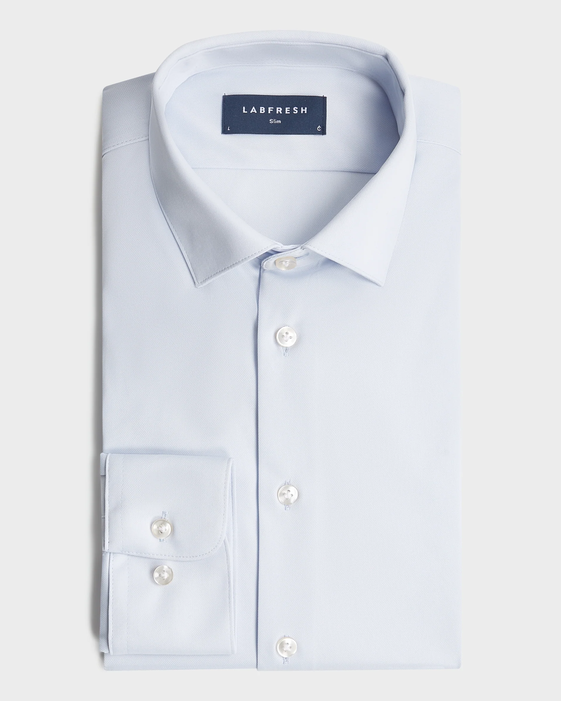 Prior Tech: Non-iron stretch shirt light blue - Image 7