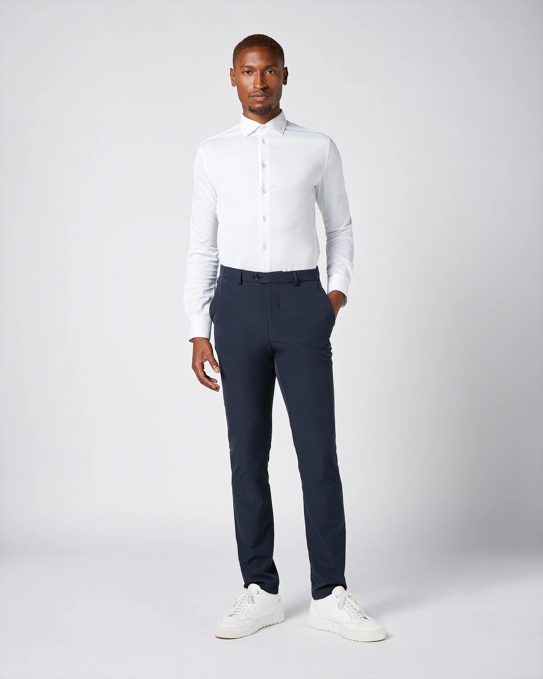 Prior Tech: Non-iron stretch shirt white - Image 7