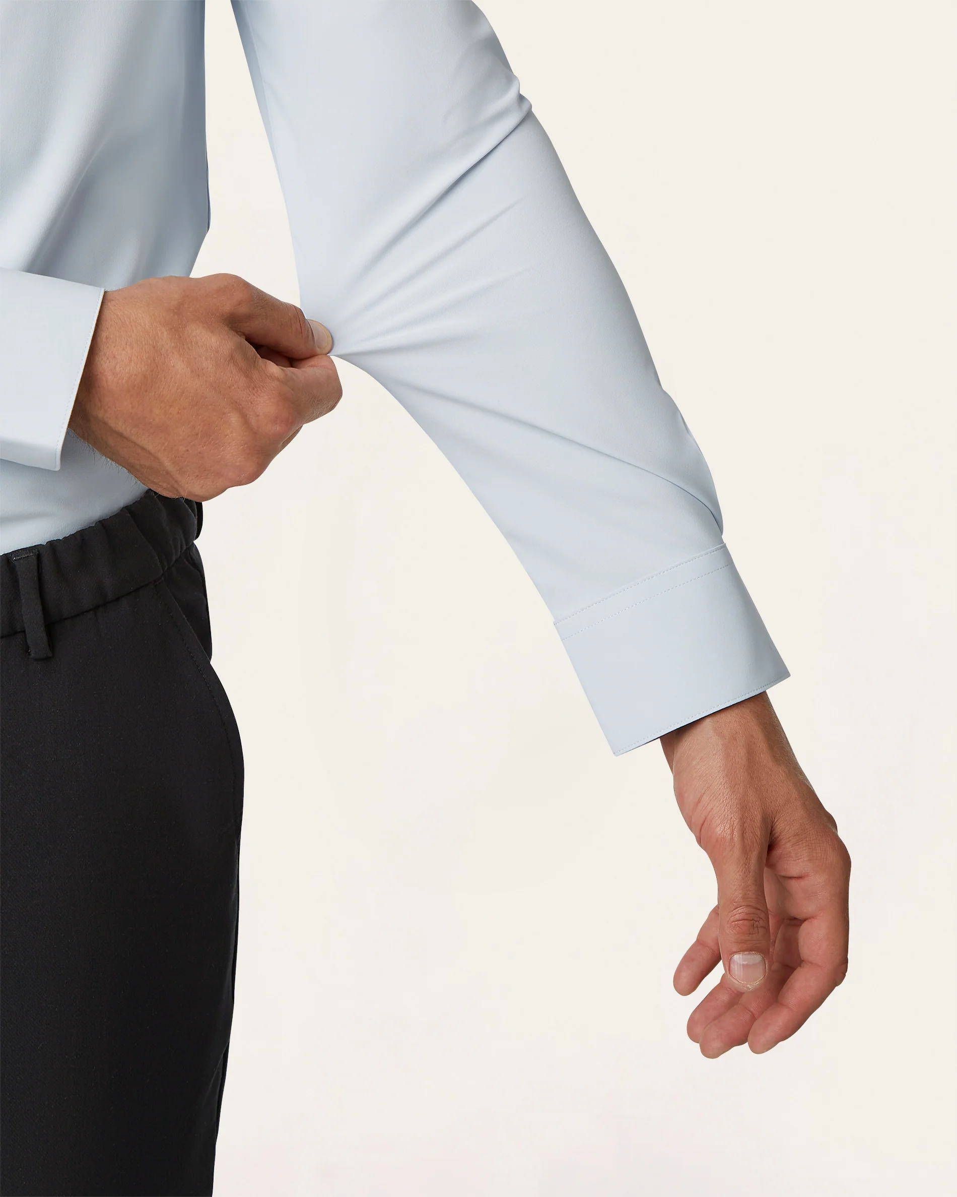 Classic Non-iron shirt Light Blue - Image 3