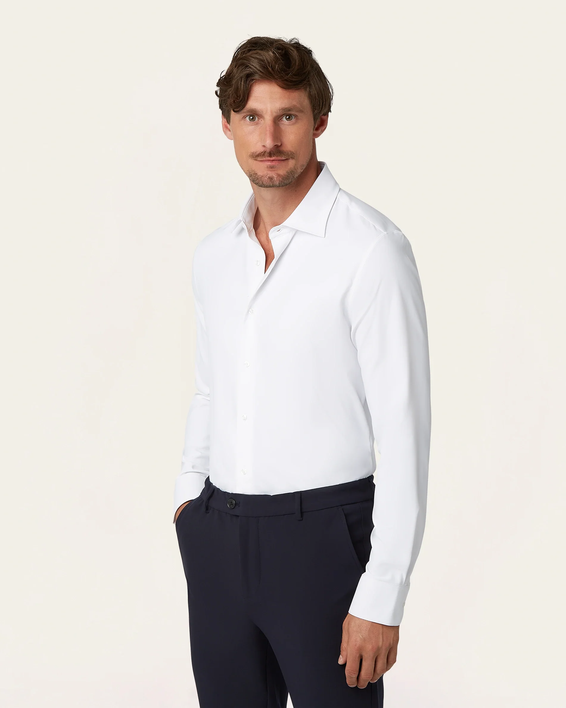 Classic Non-iron Shirt White - Image 4