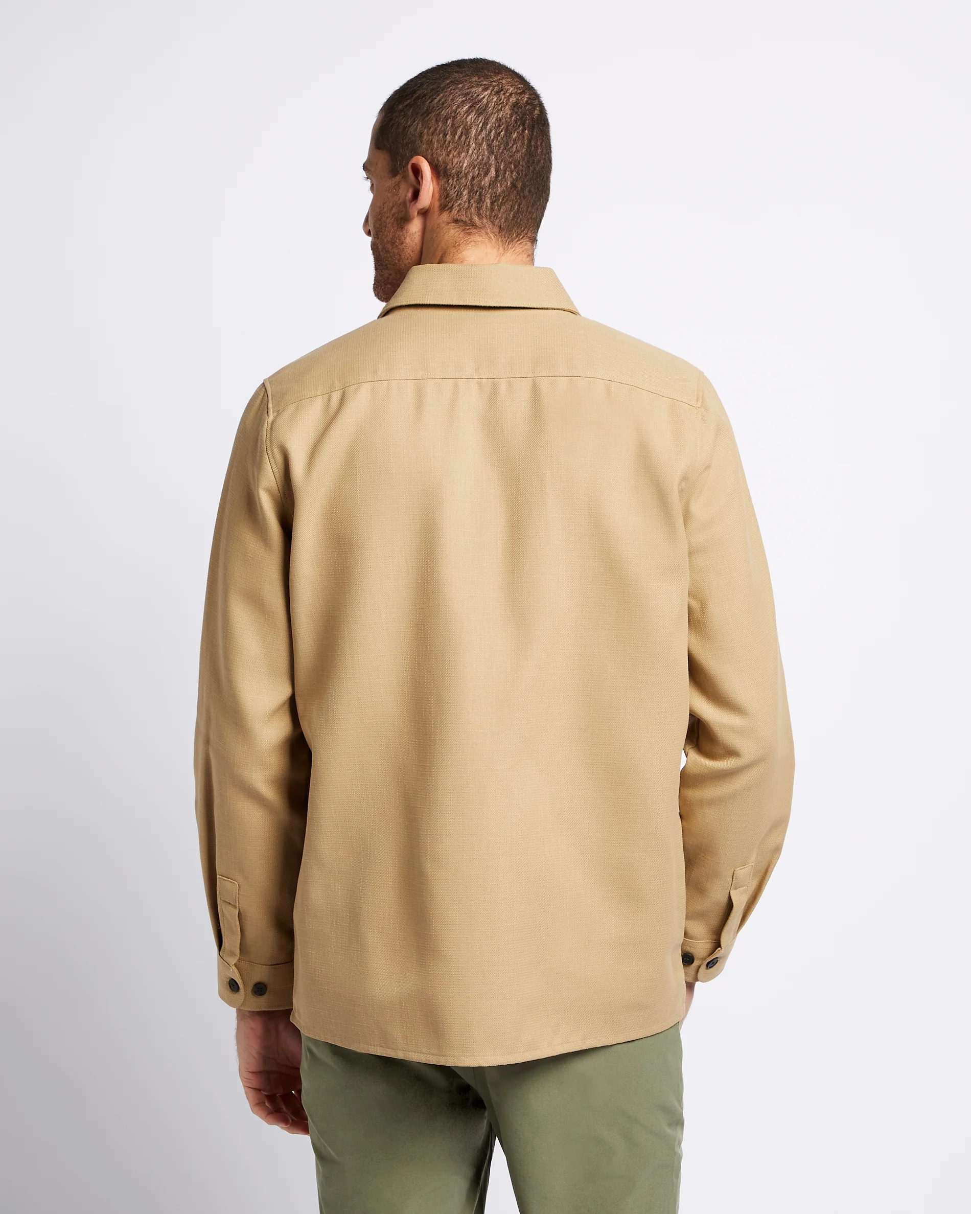 Overshirt Taupe - Image 3