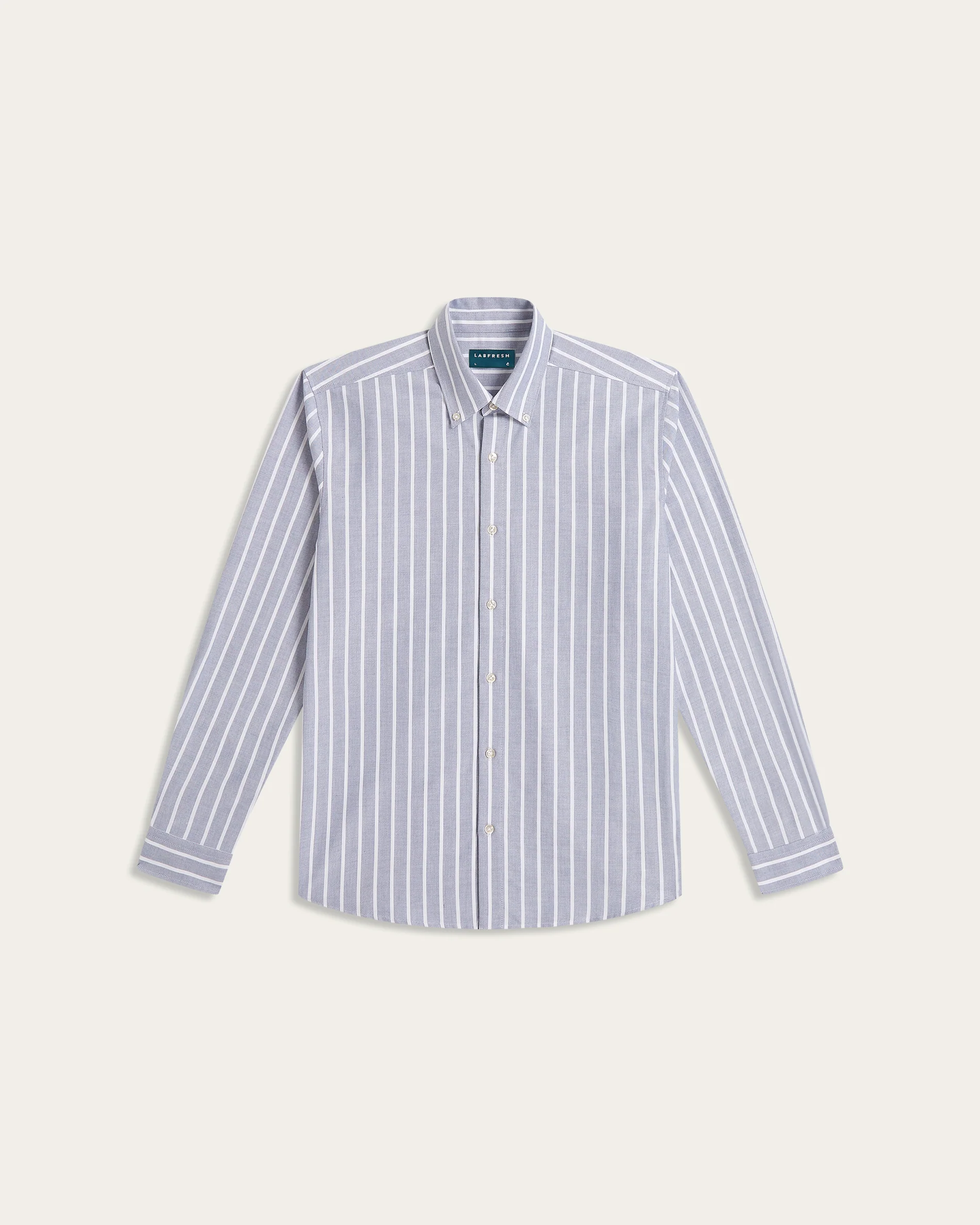 Oxford Shirt Teal / White Stripe - Image 3