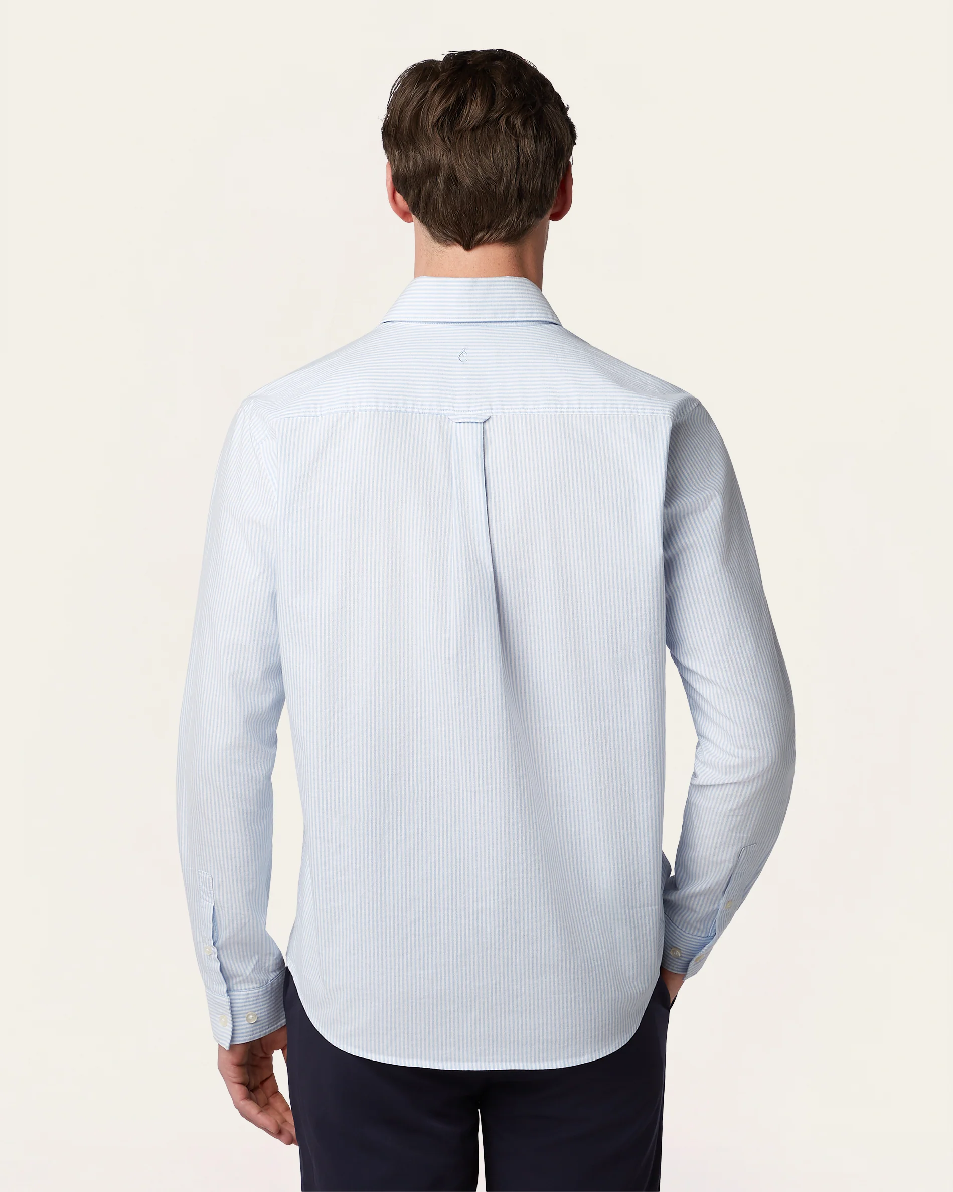 Oxford Shirt White / Blue Stripe - Image 6