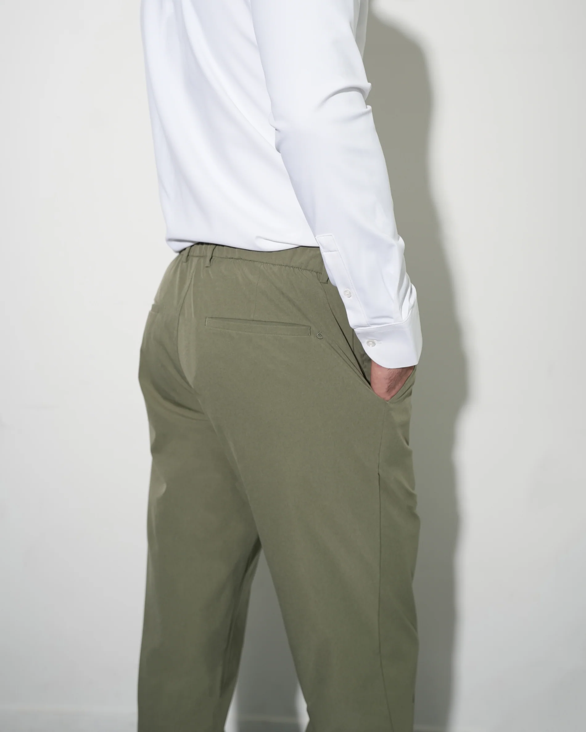 Light-weight pants olive - Image 4