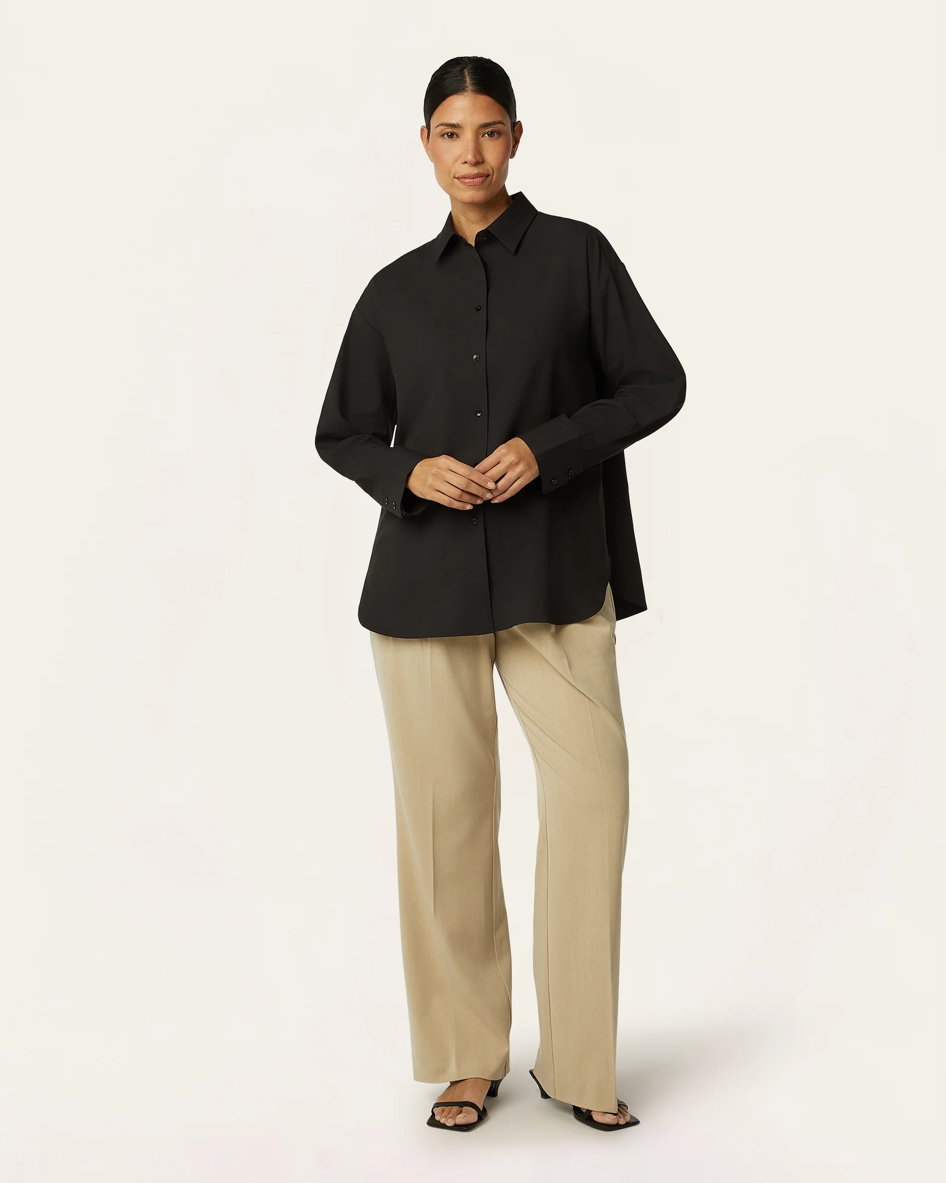 Relaxed Blouse - Black - Image 2