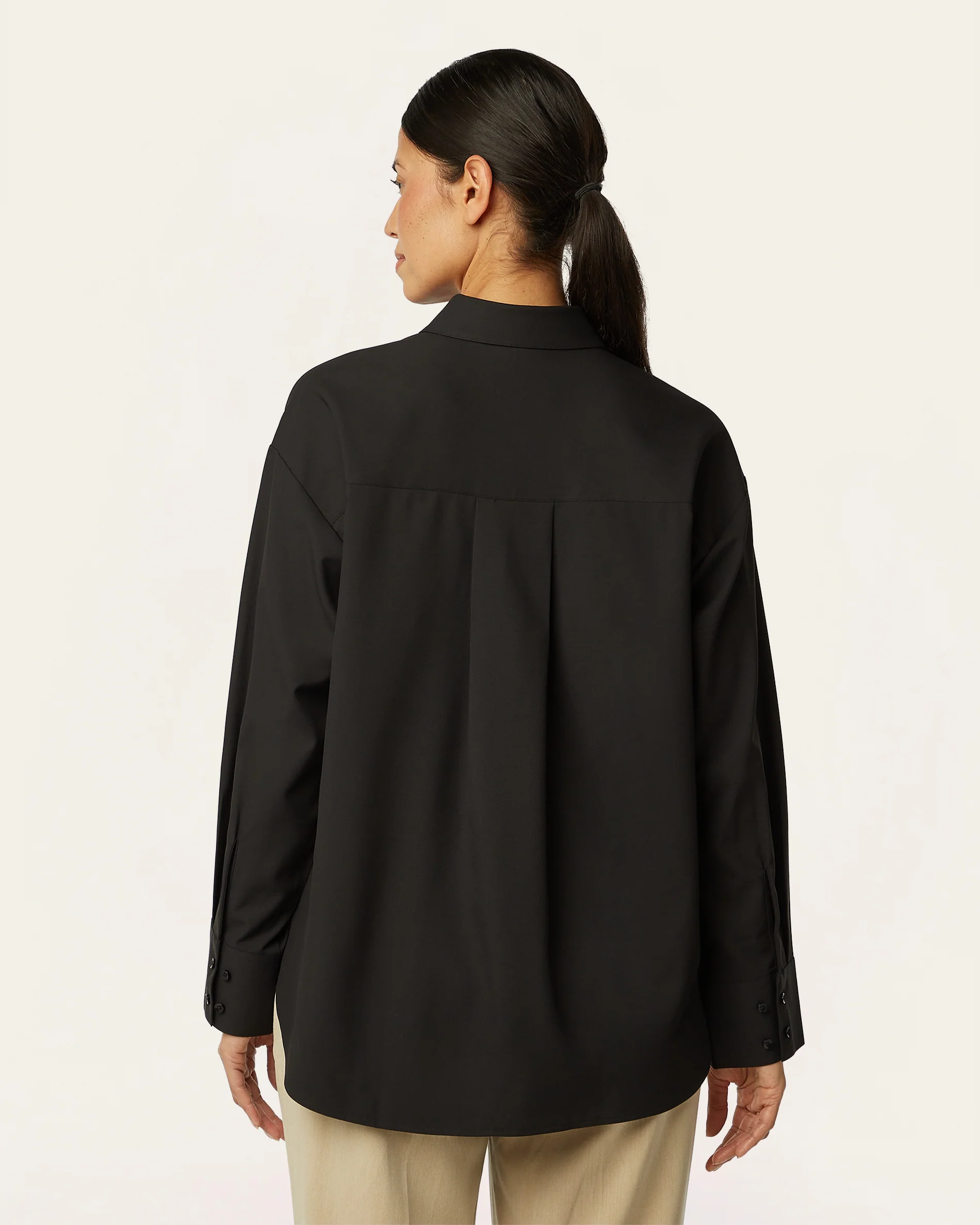 Relaxed Blouse - Black - Image 5