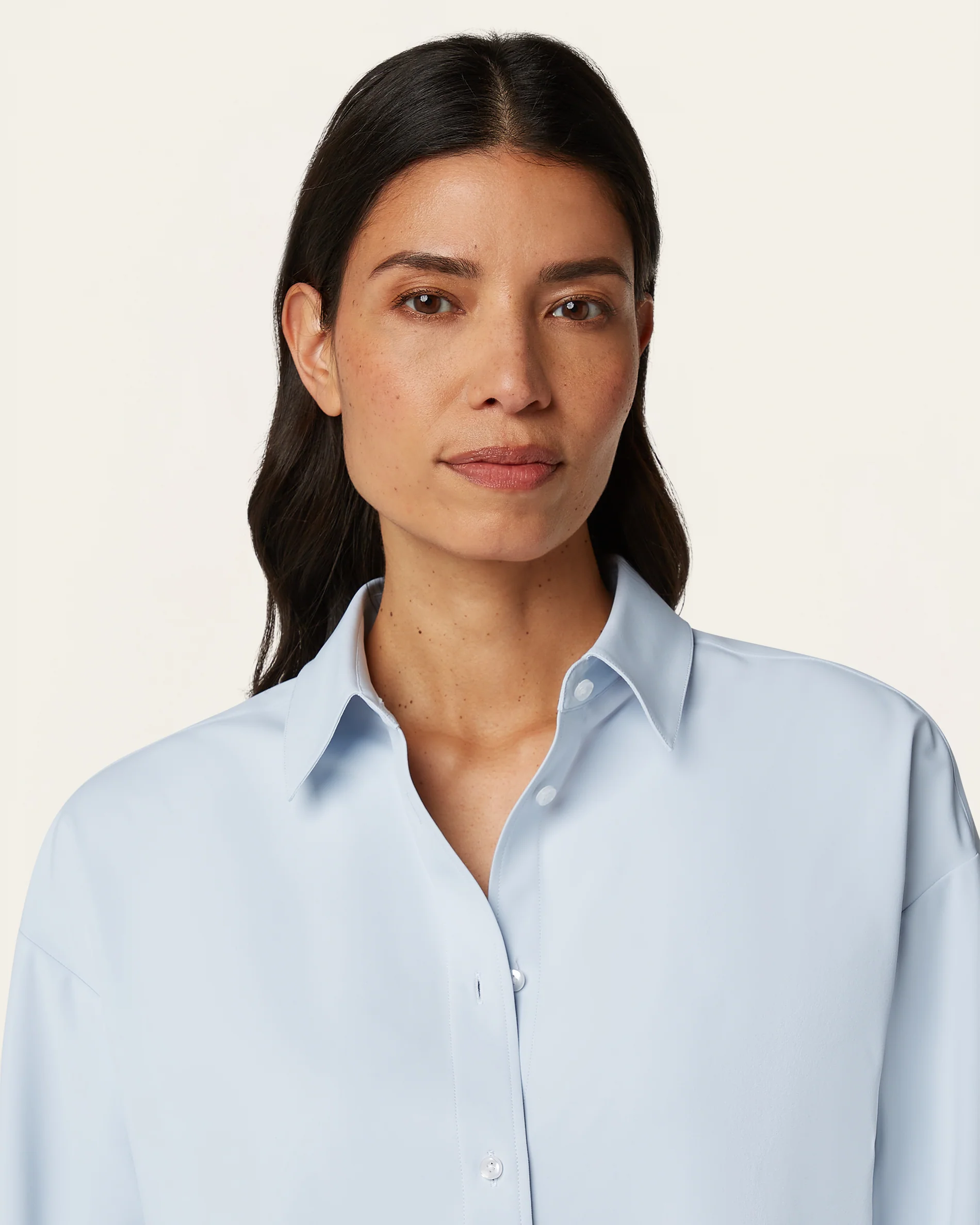 Relaxed Blouse - Light blue - Image 2
