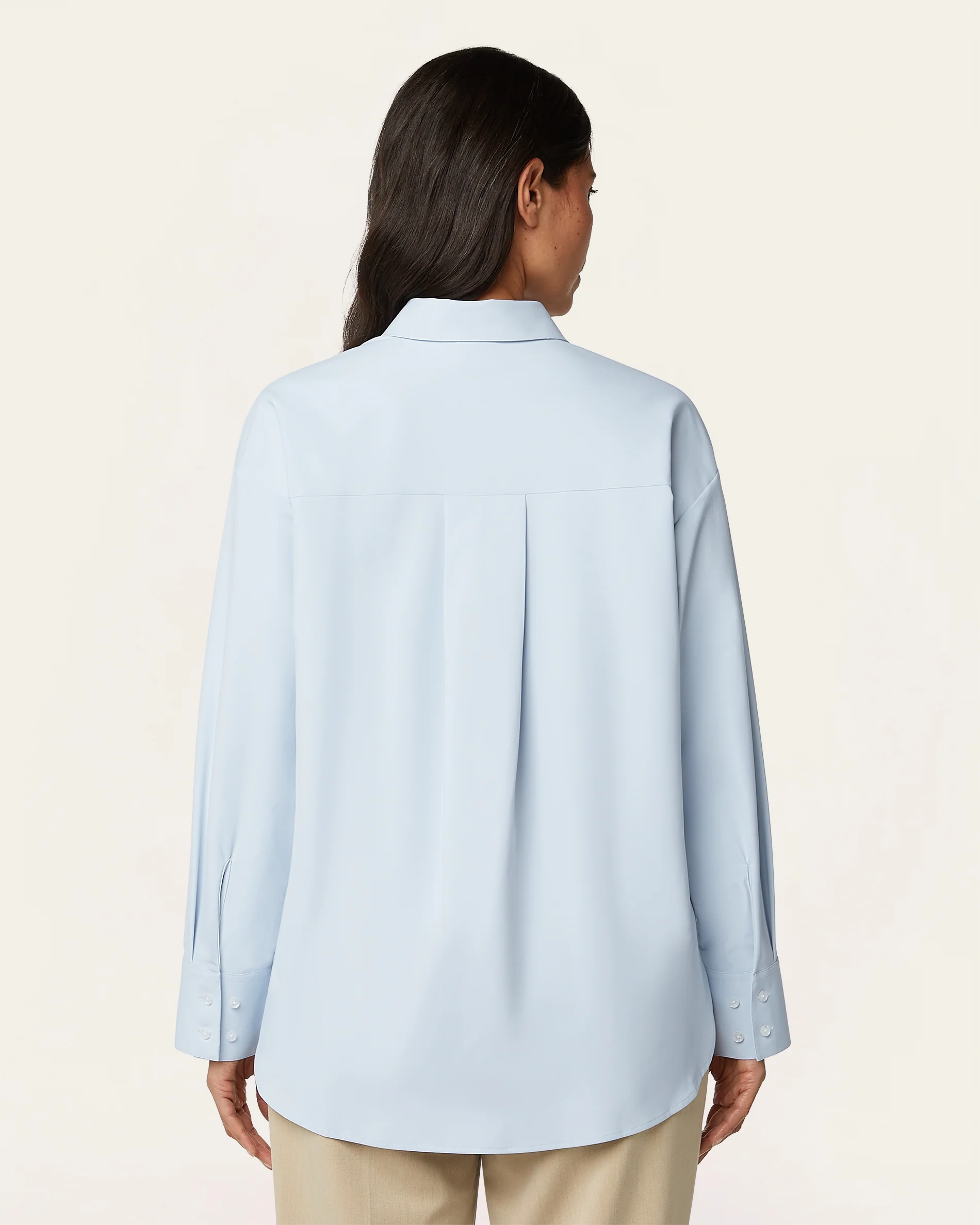 Relaxed Blouse - Light blue - Image 4