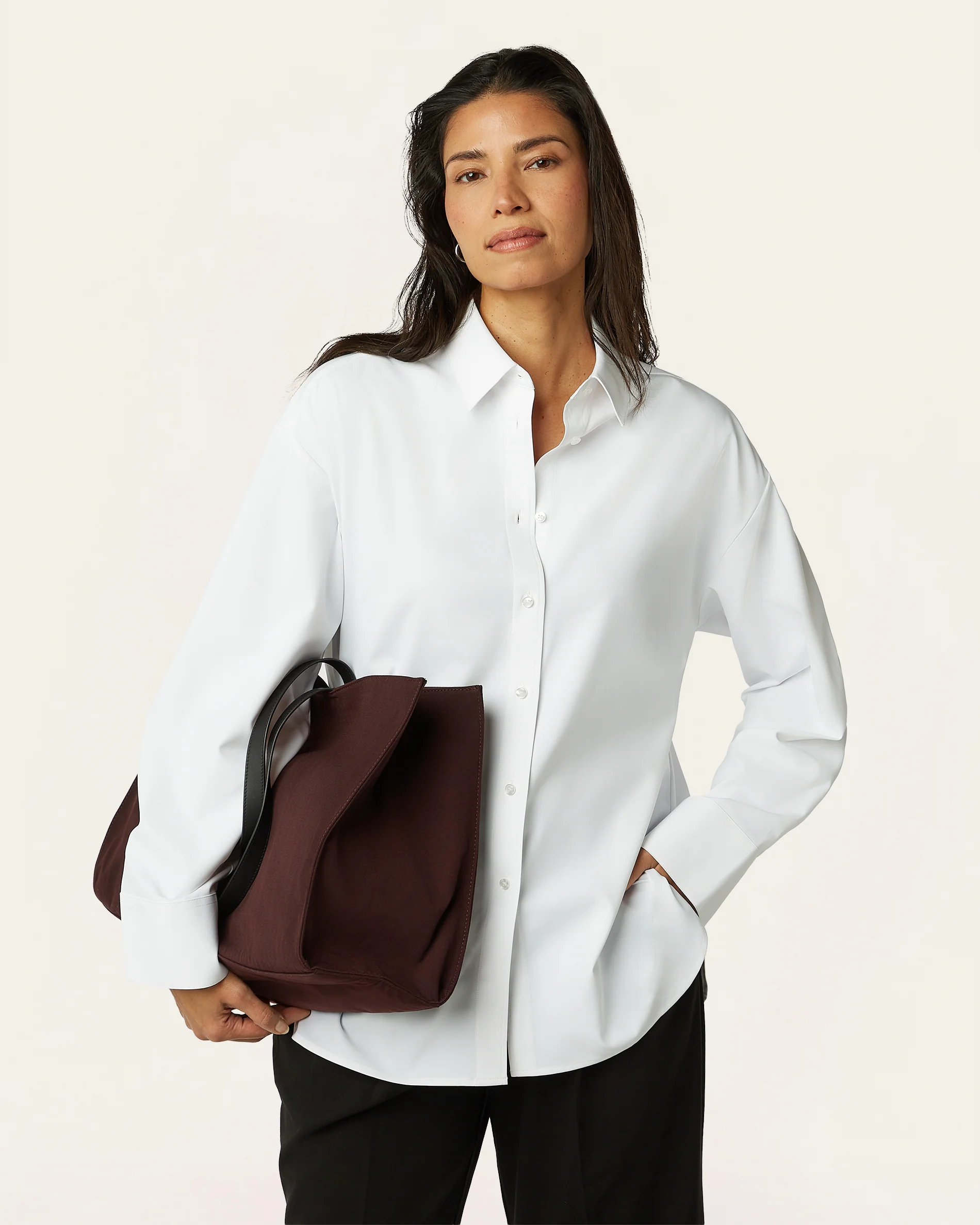 Relaxed Blouse - White - Image 3