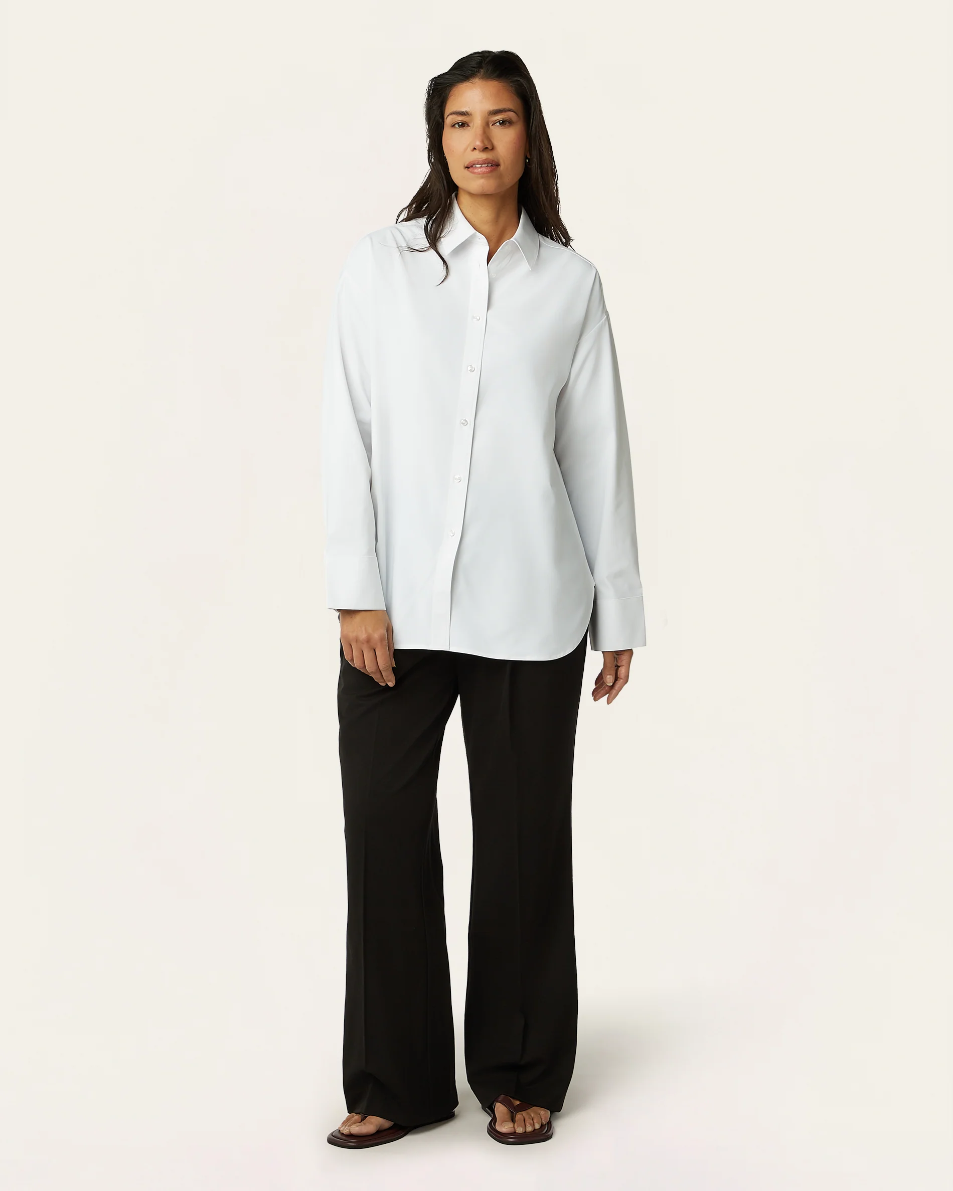 Relaxed Blouse - White - Image 4
