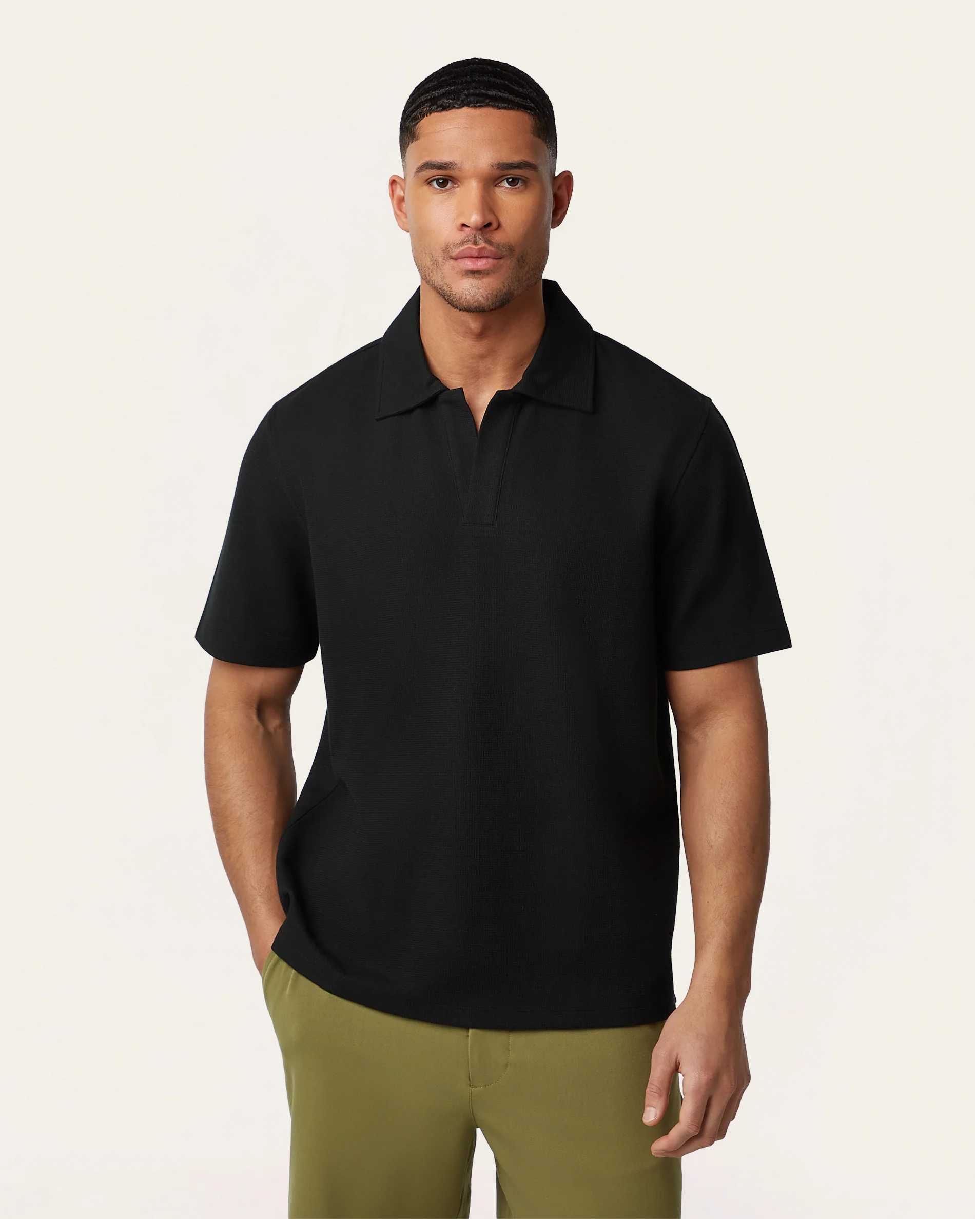 Relaxed Polo Black - Image 3